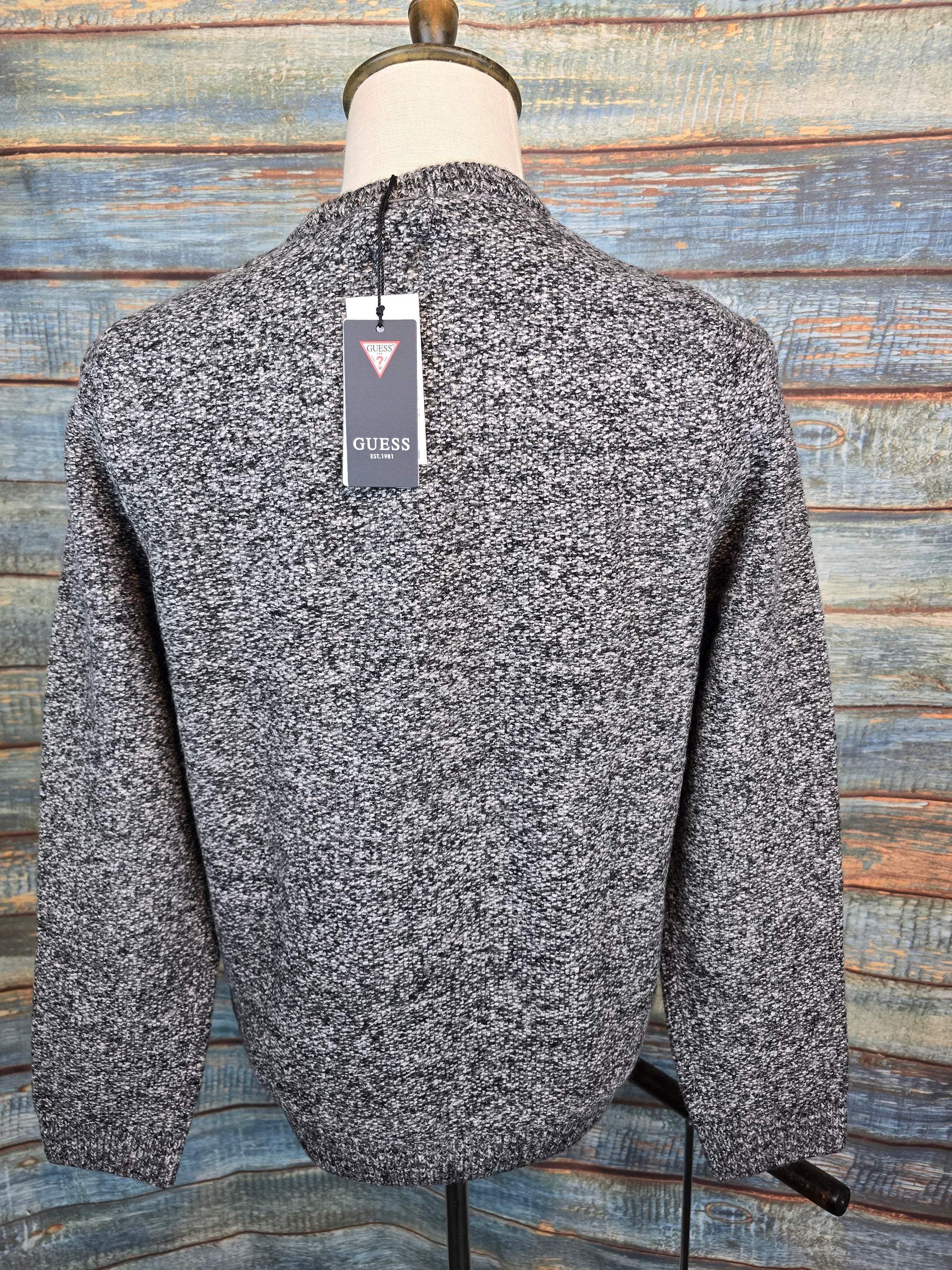 Guess Charcoal Melange round neck Jumper