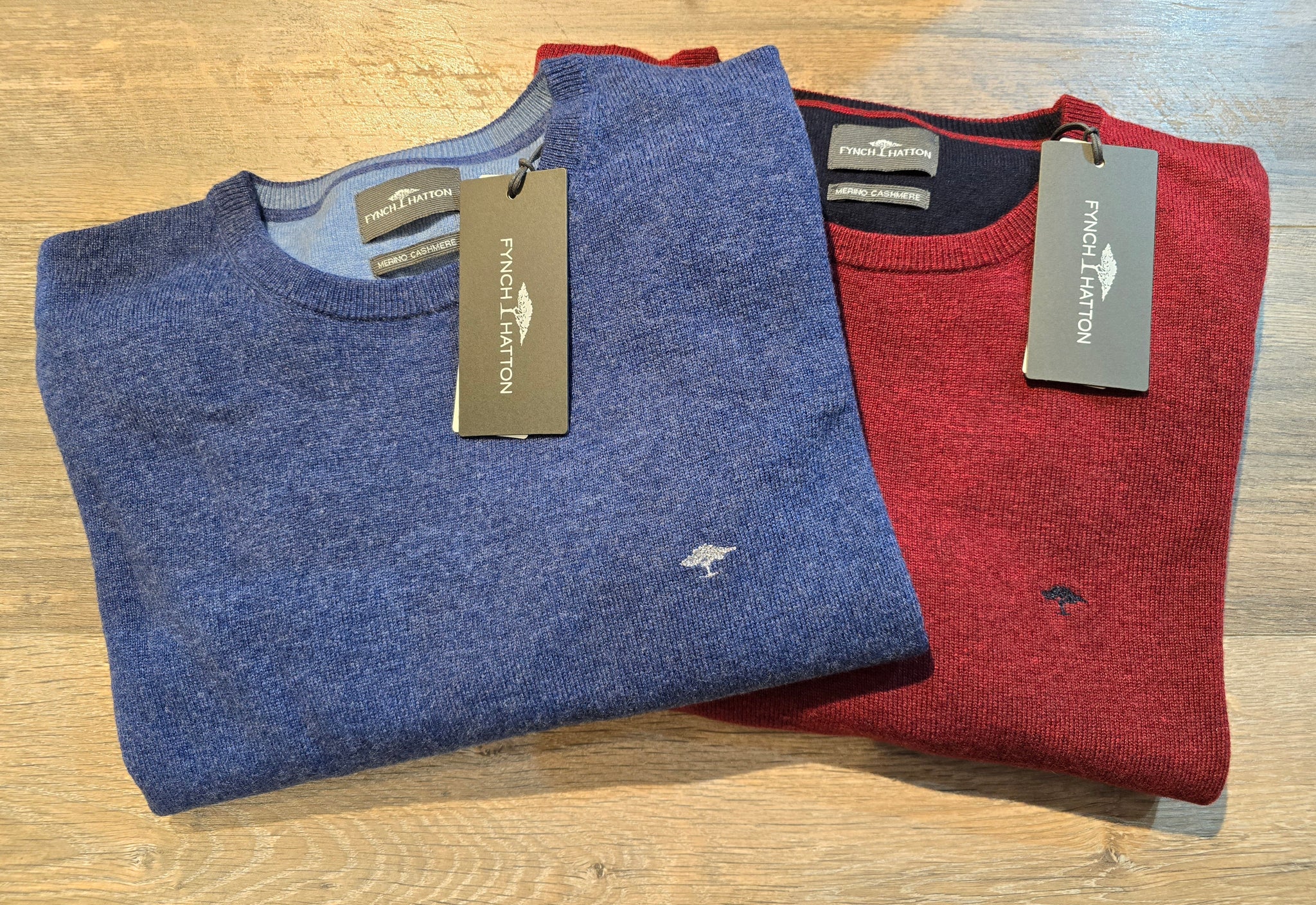 FYNCH-HATTON ROUND NECK WOOL & CASHMERE JUMPER