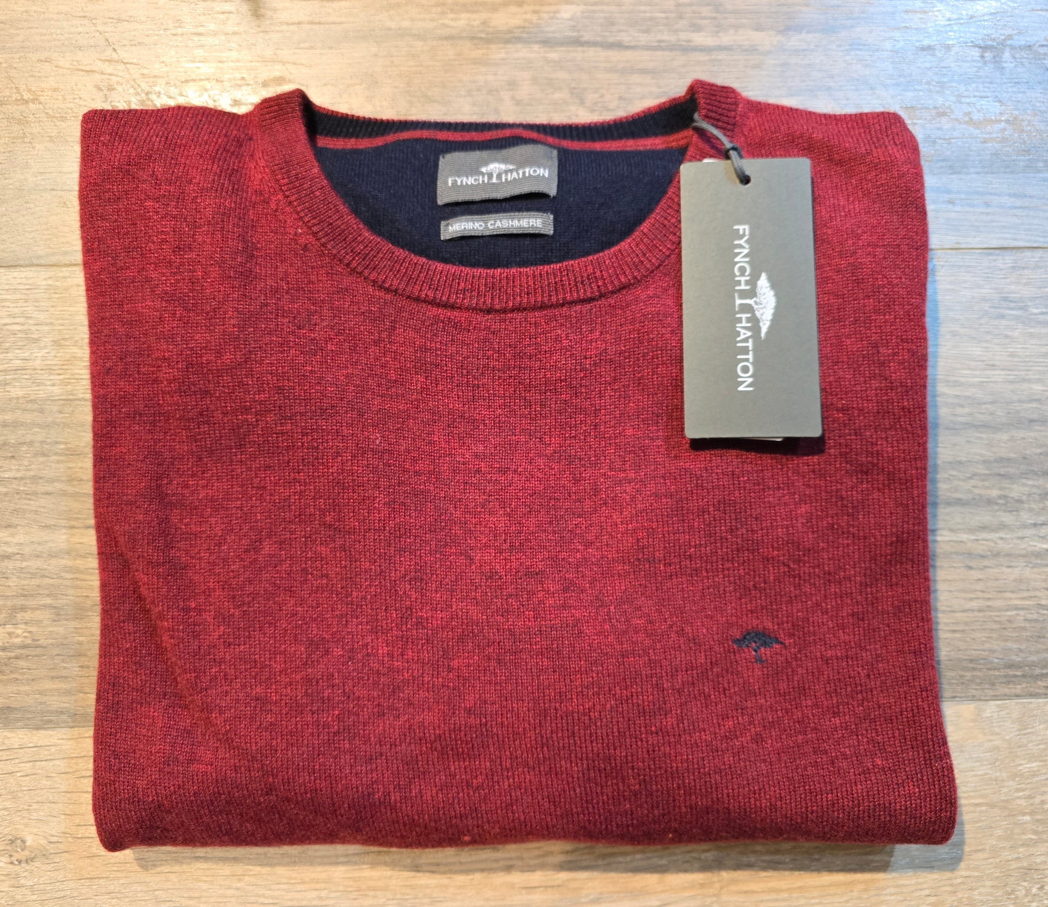 FYNCH-HATTON ROUND NECK WOOL & CASHMERE JUMPER