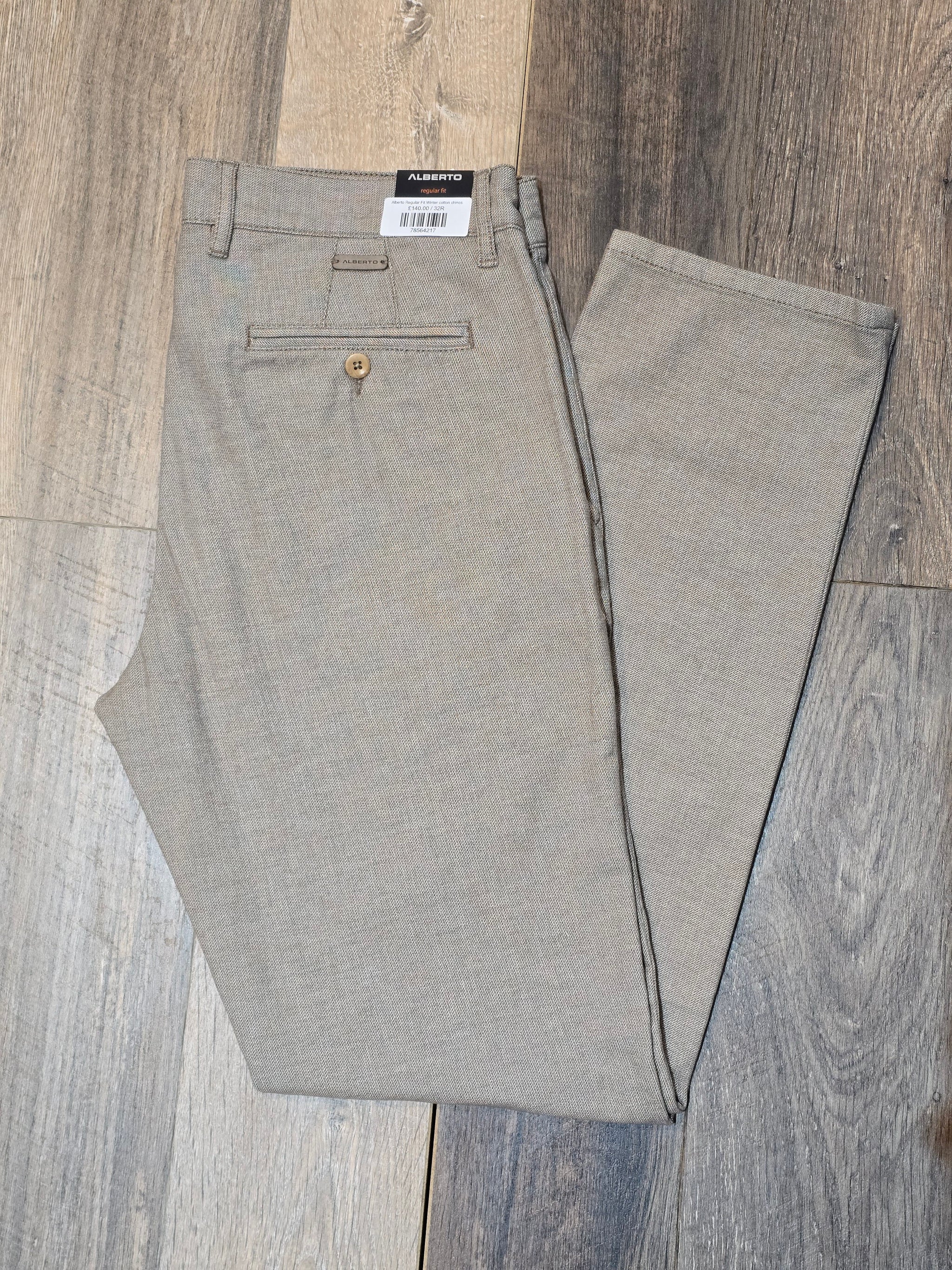 Alberto Regular Fit Winter cotton chinos