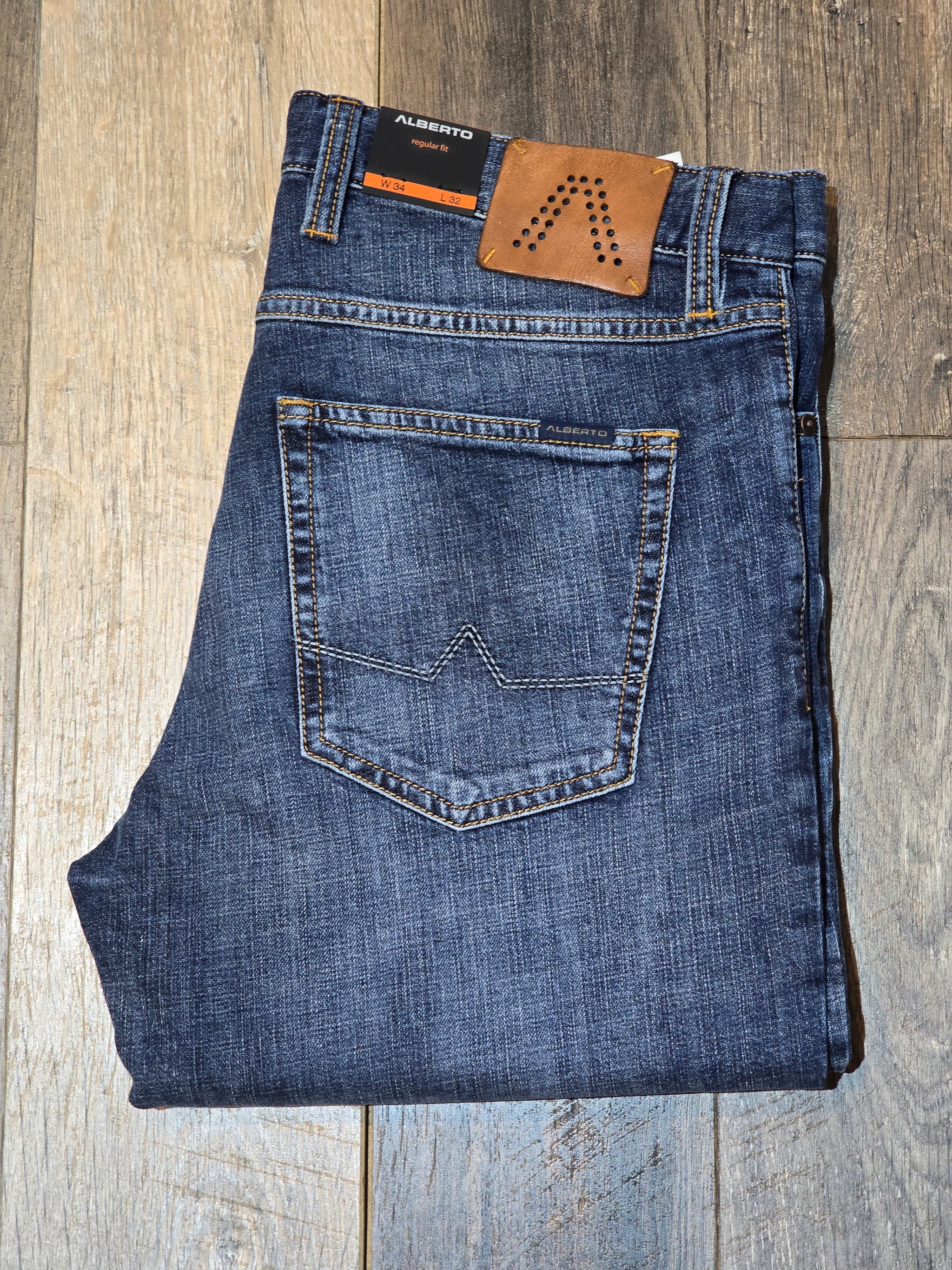 Alberto PIPE - Regular Fit Authentic Denim