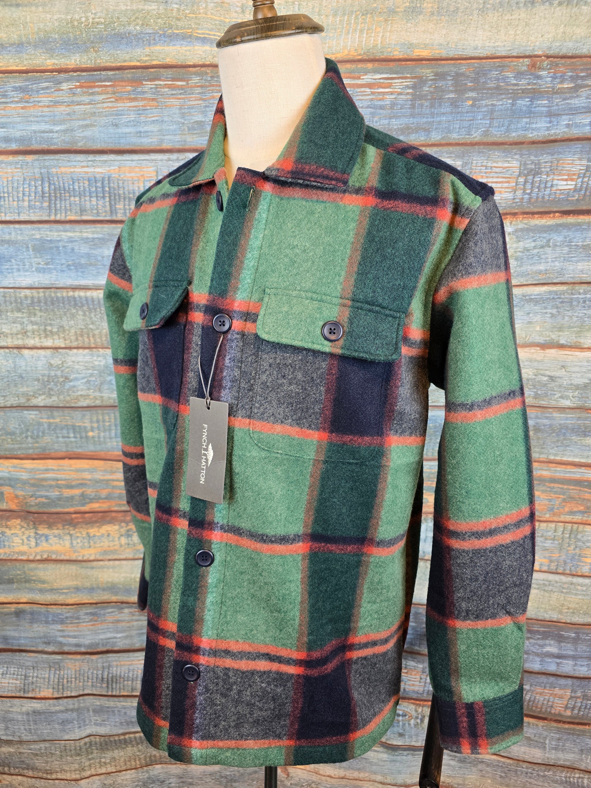 FYNCH-HATTON WINTER CHECK OVERSHIRT