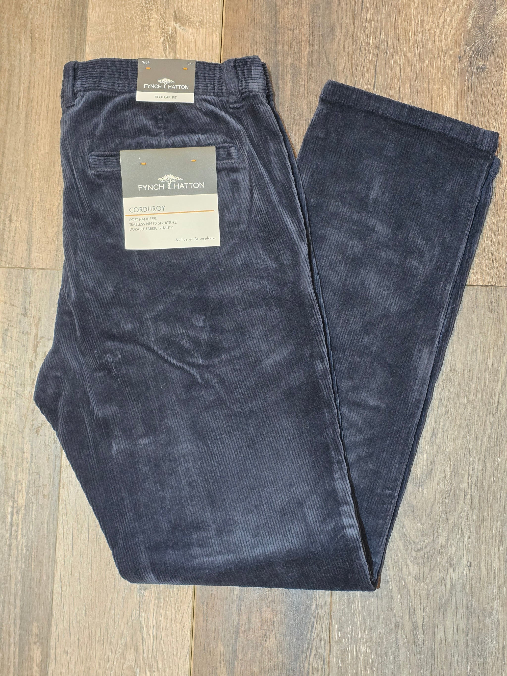 FYNCH-HATTON Casual-Fit Corduroy Trousers