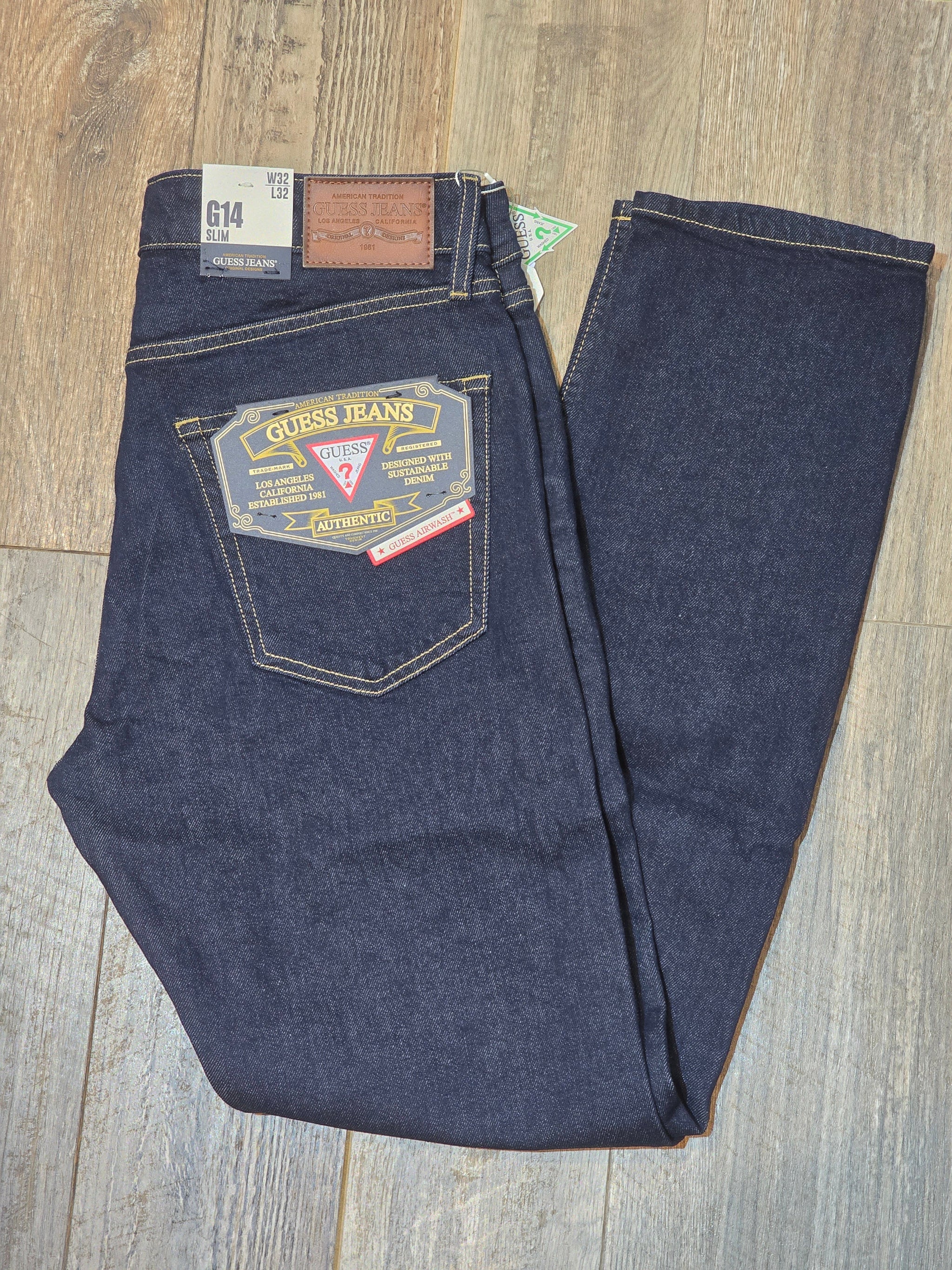 Guess Jeans G14 Mid Rise Slim Fit Jeans - Unwashed