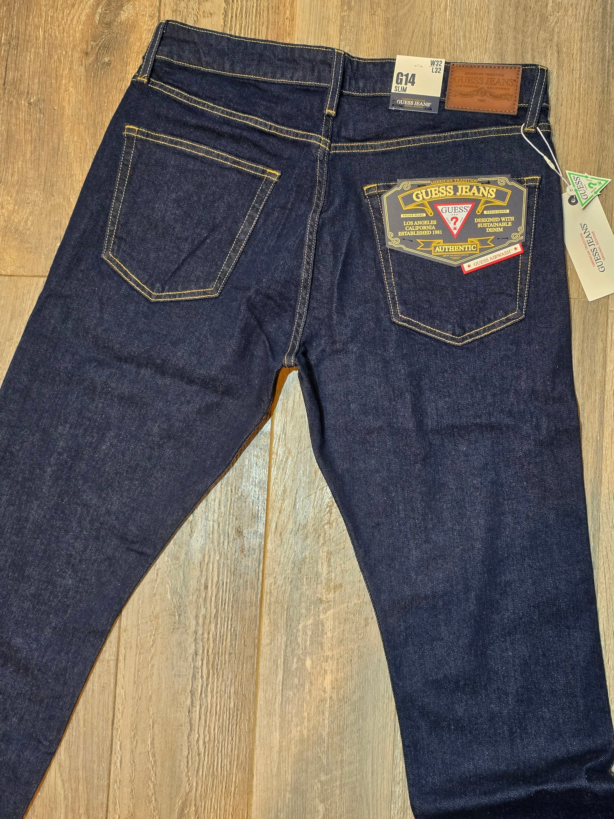 Guess Jeans G14 Mid Rise Slim Fit Jeans - Unwashed