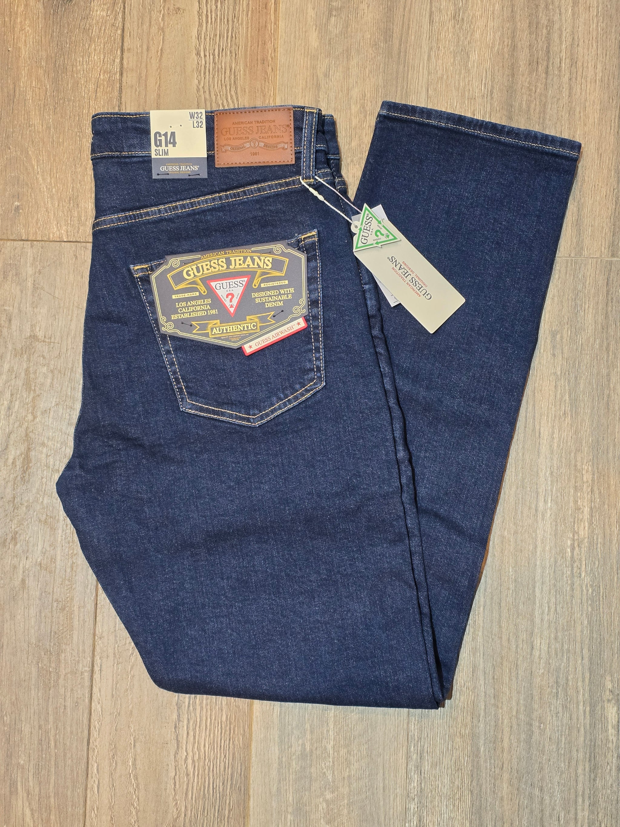 Guess Jeans G14 Mid Rise Slim Fit Jeans - Vintage Wash