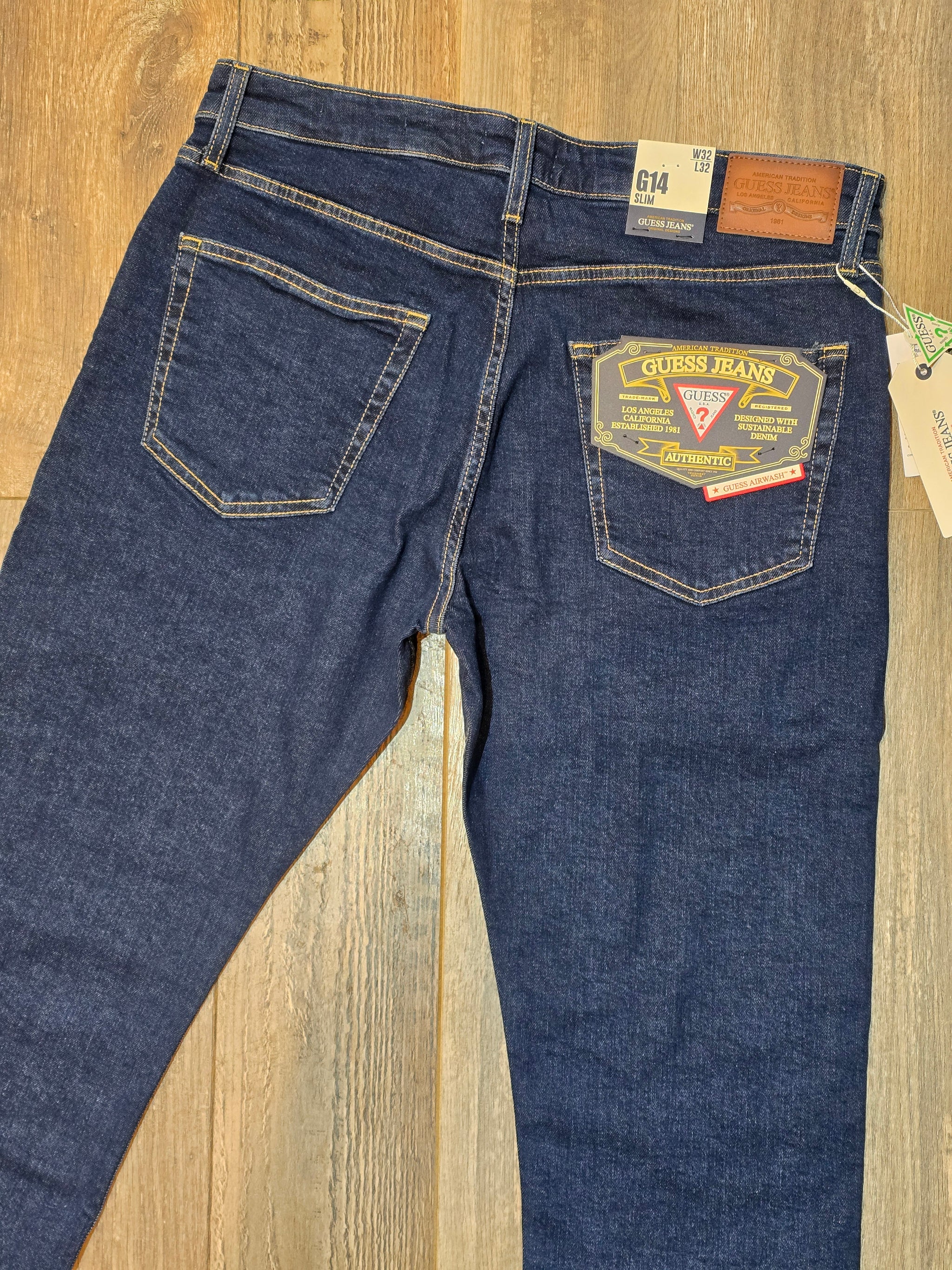 Guess Jeans G14 Mid Rise Slim Fit Jeans - Vintage Wash