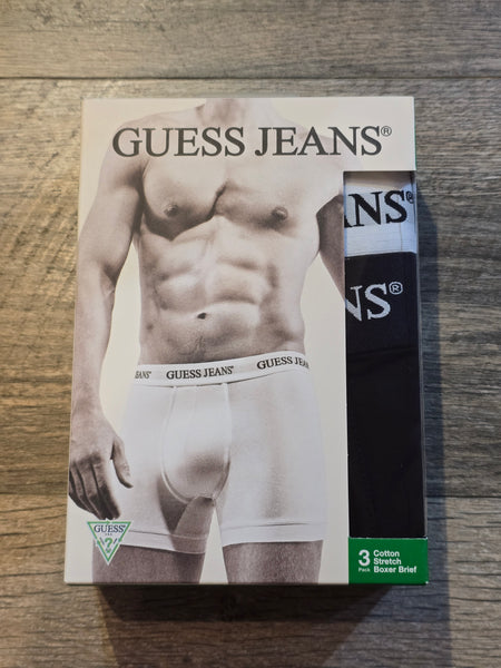 GUESS Jeans 3-Pack Trunks White/Black/Navy