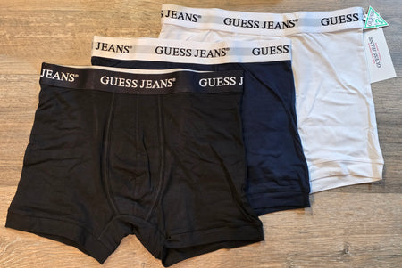 GUESS Jeans 3-Pack Trunks White/Black/Navy