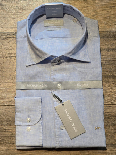 MICHAEL KORS Slim Fit Pure Linen Shirt