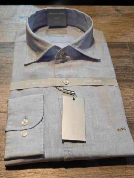 MICHAEL KORS Slim Fit Pure Linen Shirt