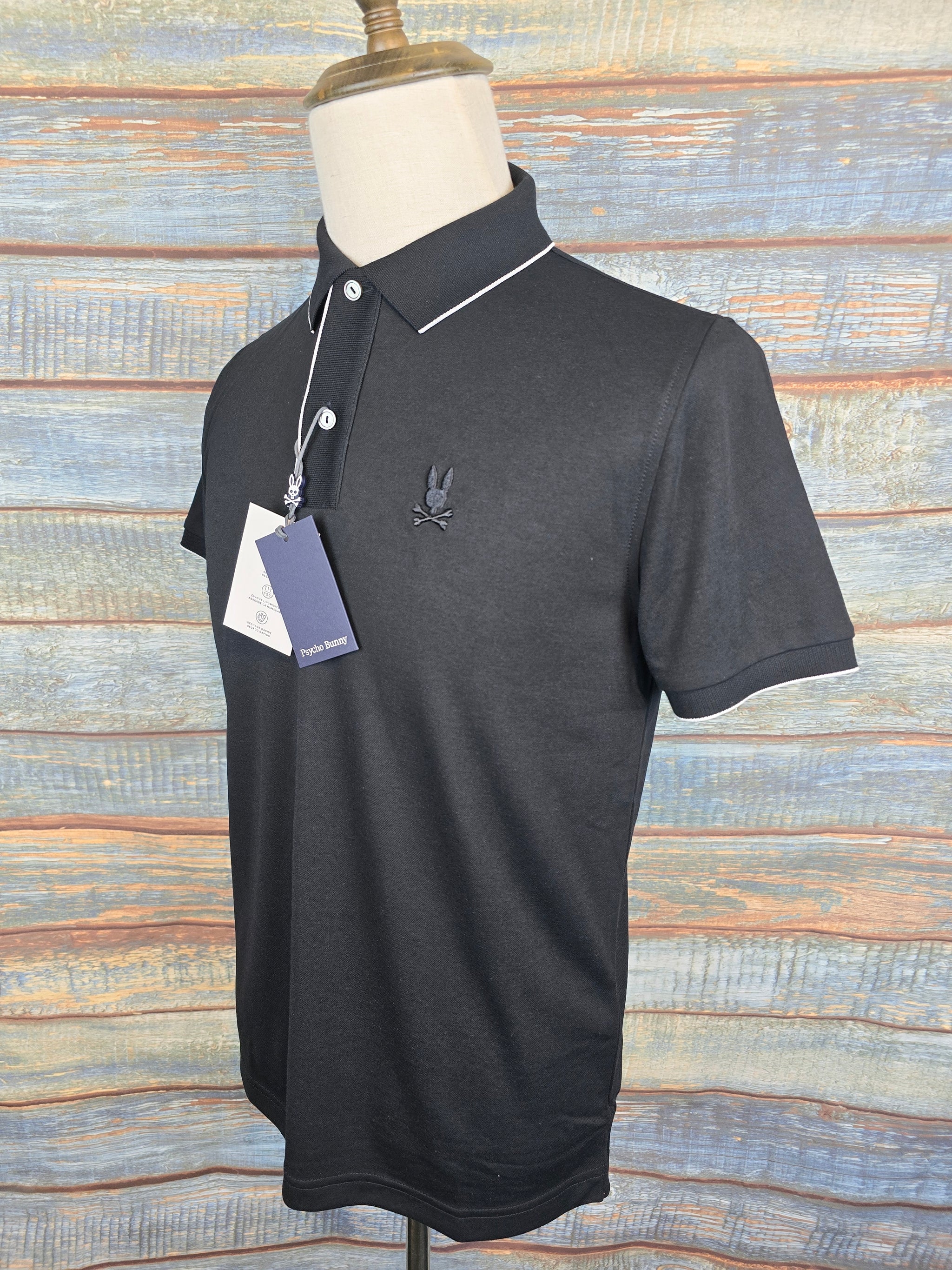 PSYCHO BUNNY Men's Bryce performance pique polo