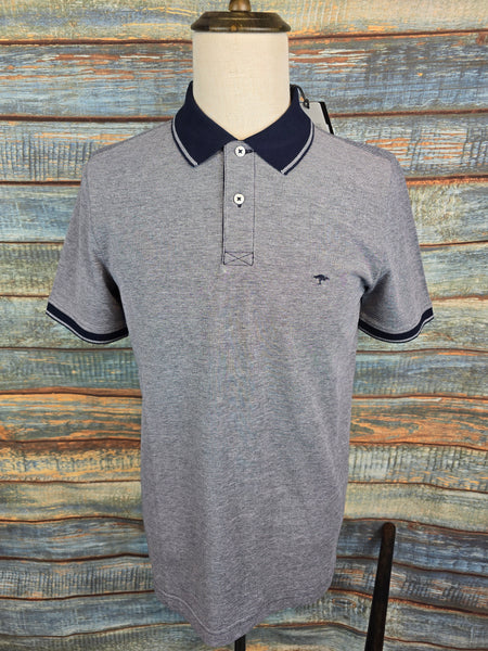 FYNCH HATTON Two Tone Pique Polo Shirts