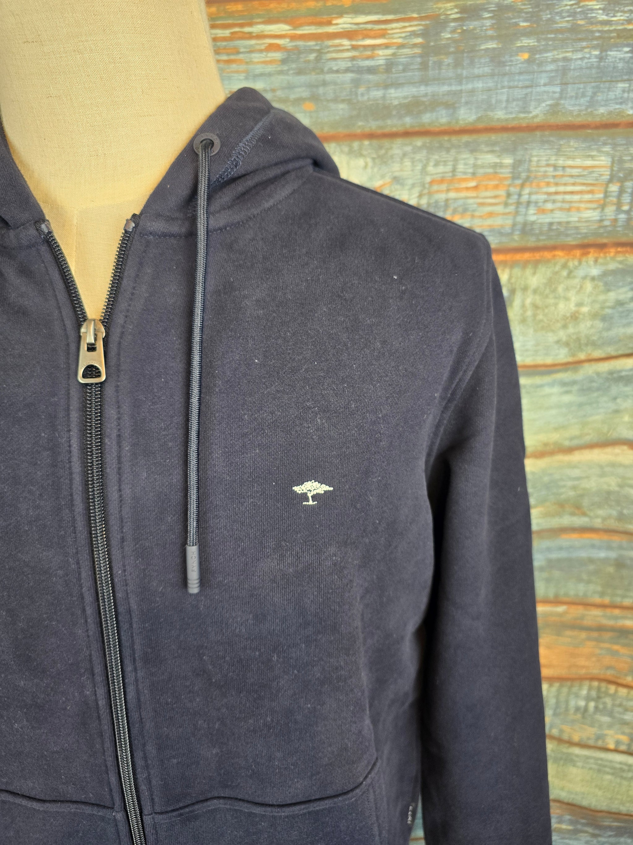 FYNCH HATTON Full Zip Summer Cotton Sweat Hoodie