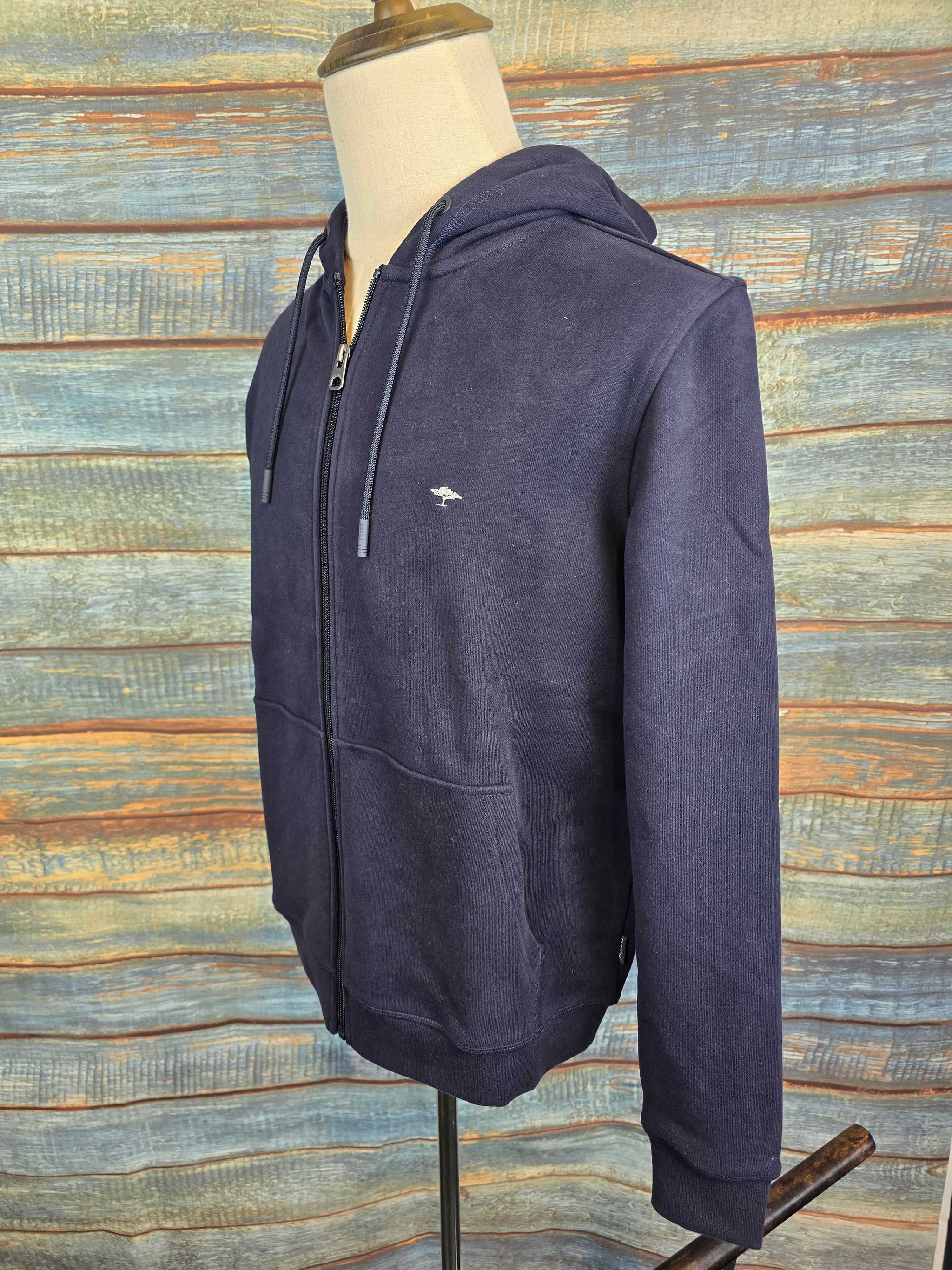 FYNCH HATTON Full Zip Summer Cotton Sweat Hoodie