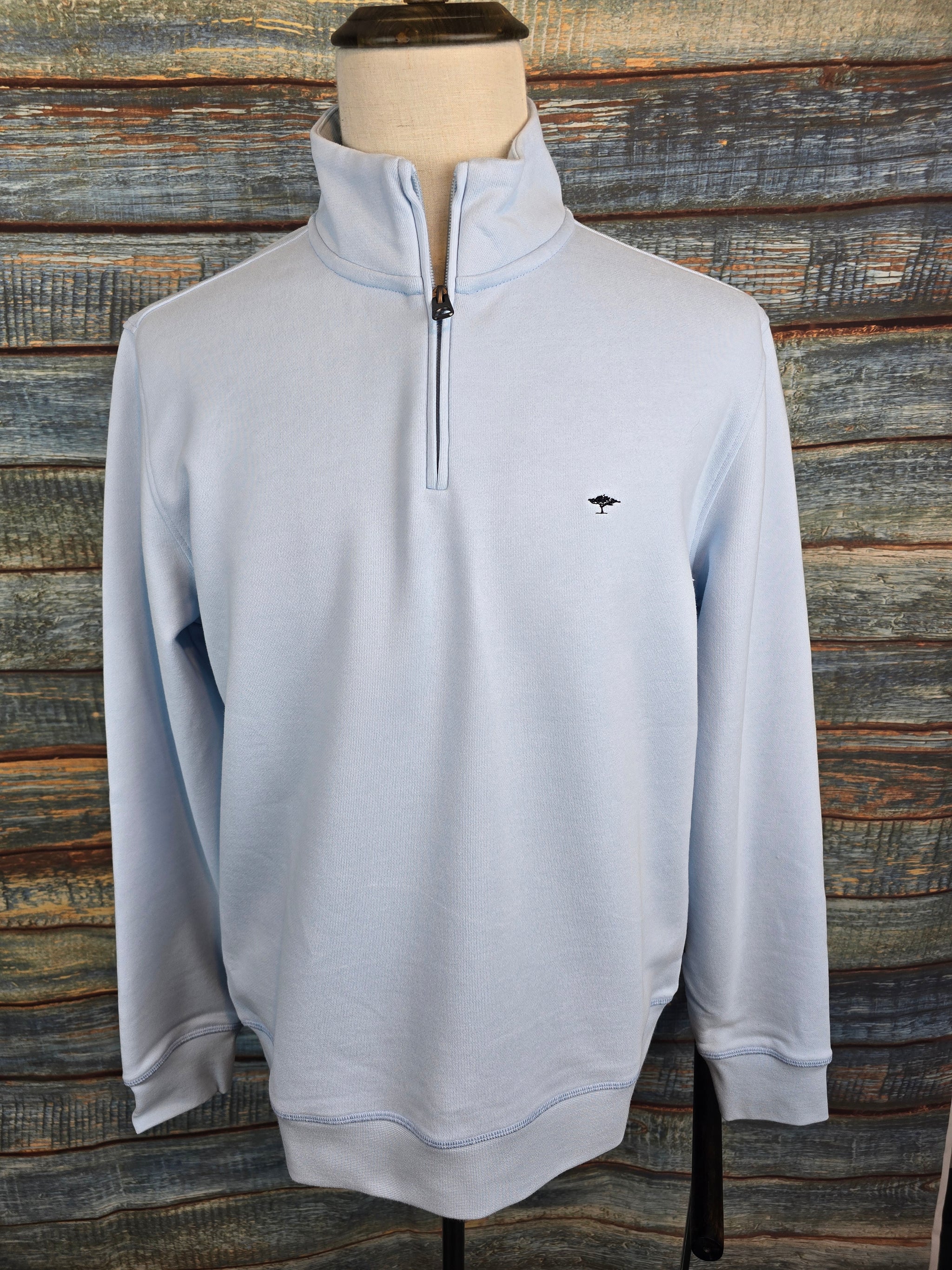 FYNCH HATTON 1/4 Zip Summer Cotton Sweat