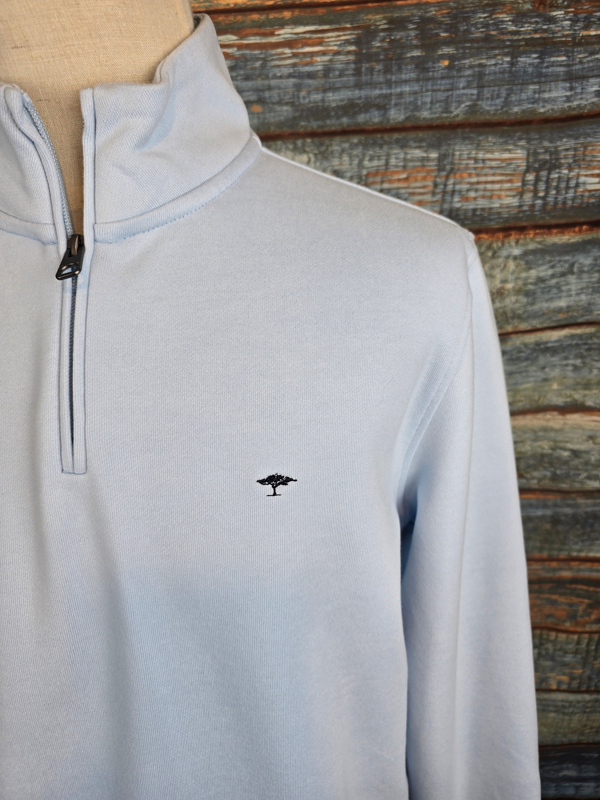 FYNCH HATTON 1/4 Zip Summer Cotton Sweat