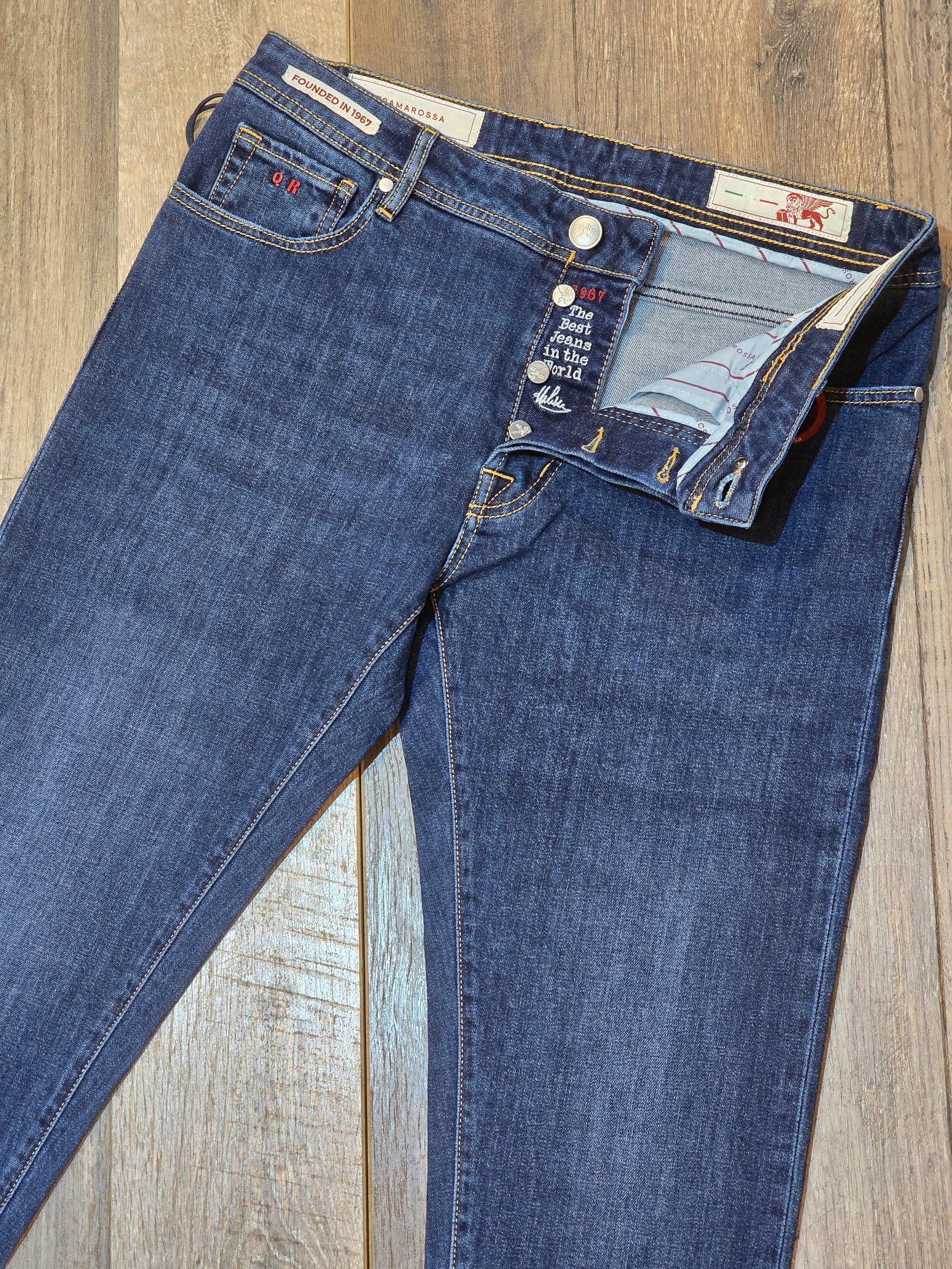 TRAMAROSSA BRANDO Slim Fit Jeans - Blue Heritage