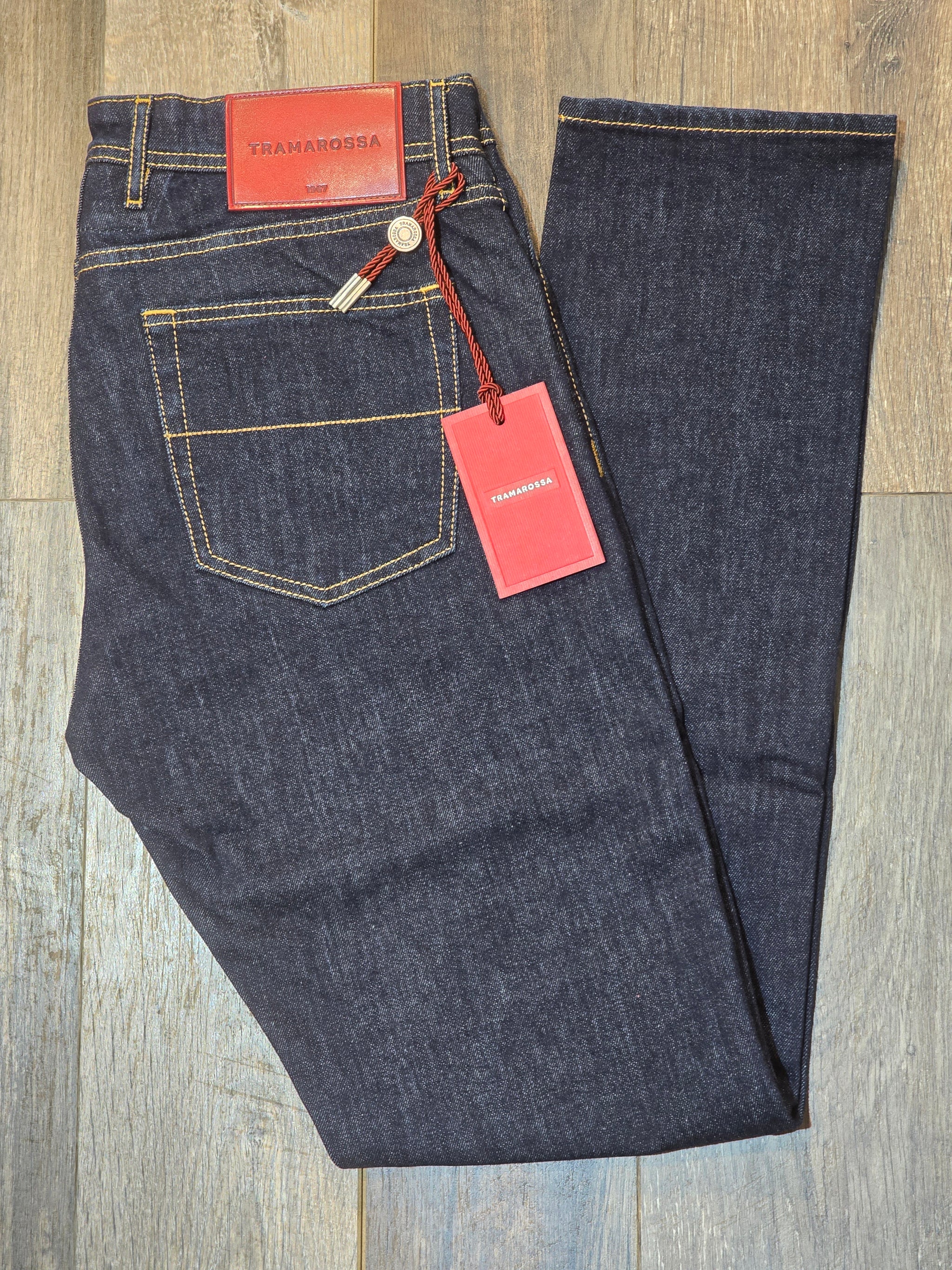 TRAMAROSSA MICHELANGELO Tapered Fit Jeans - Blue Raw