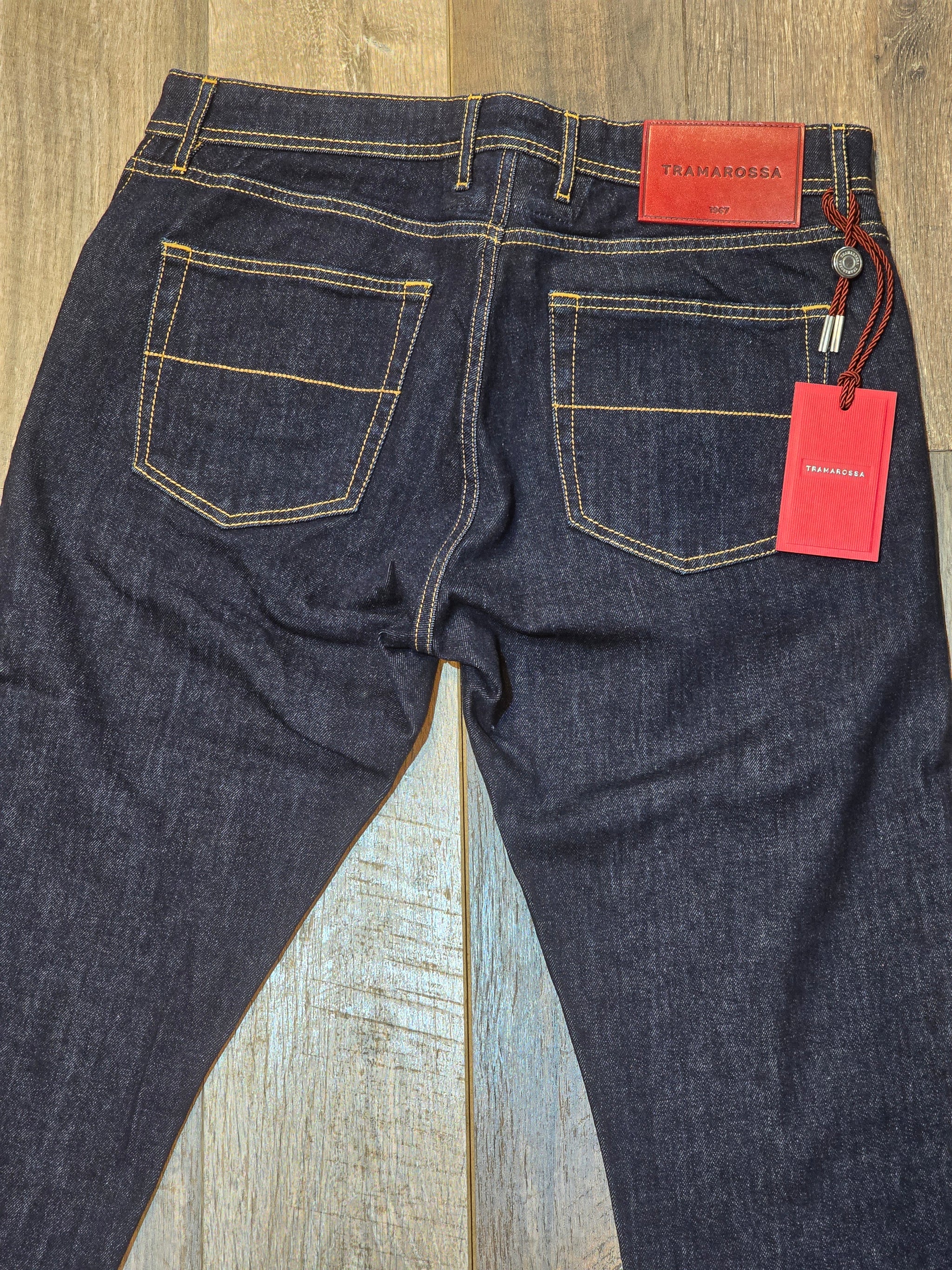 TRAMAROSSA MICHELANGELO Tapered Fit Jeans - Blue Raw