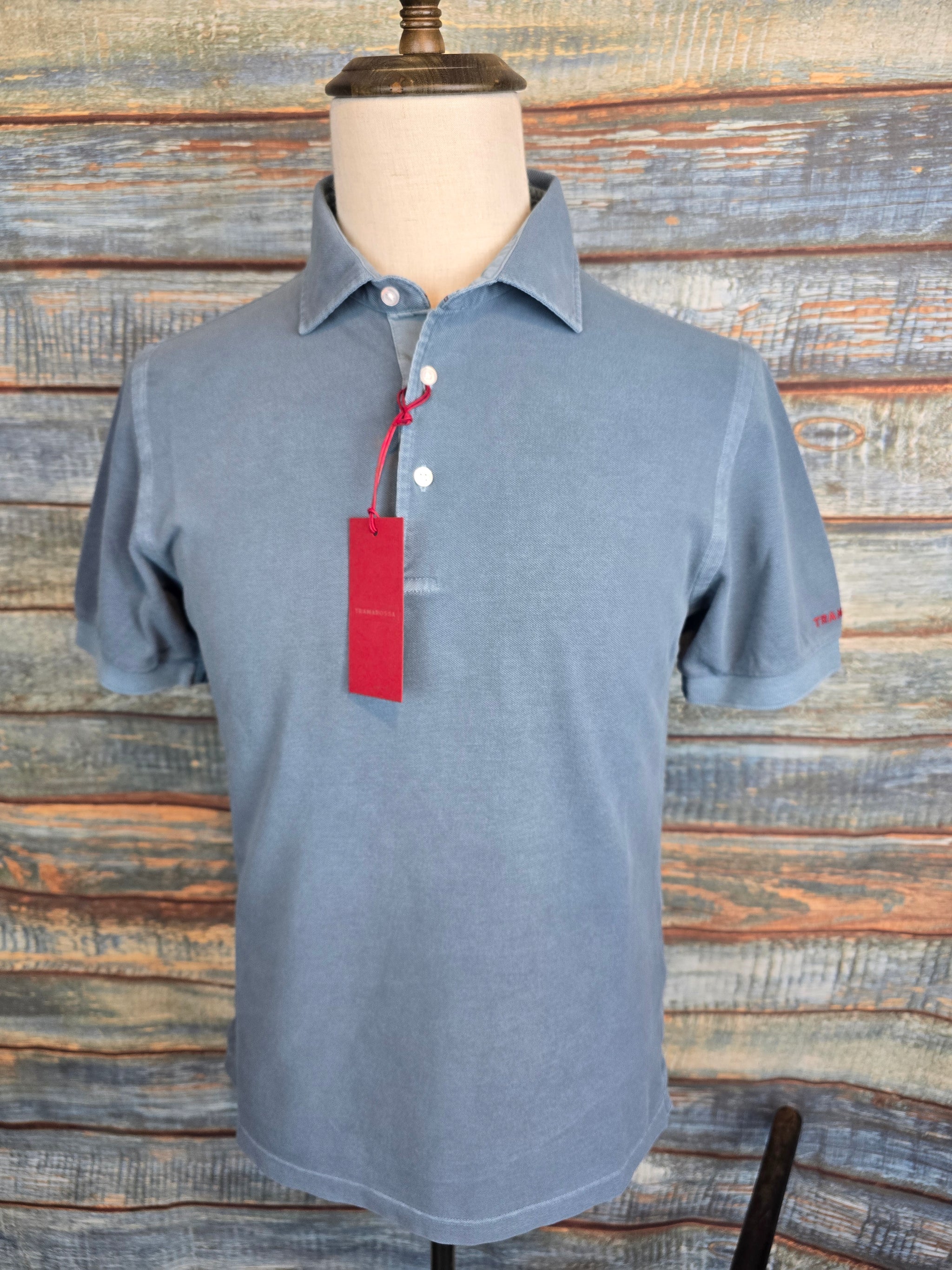 TRAMAROSSA MIKE garment washed Slim Fit Polo shirt