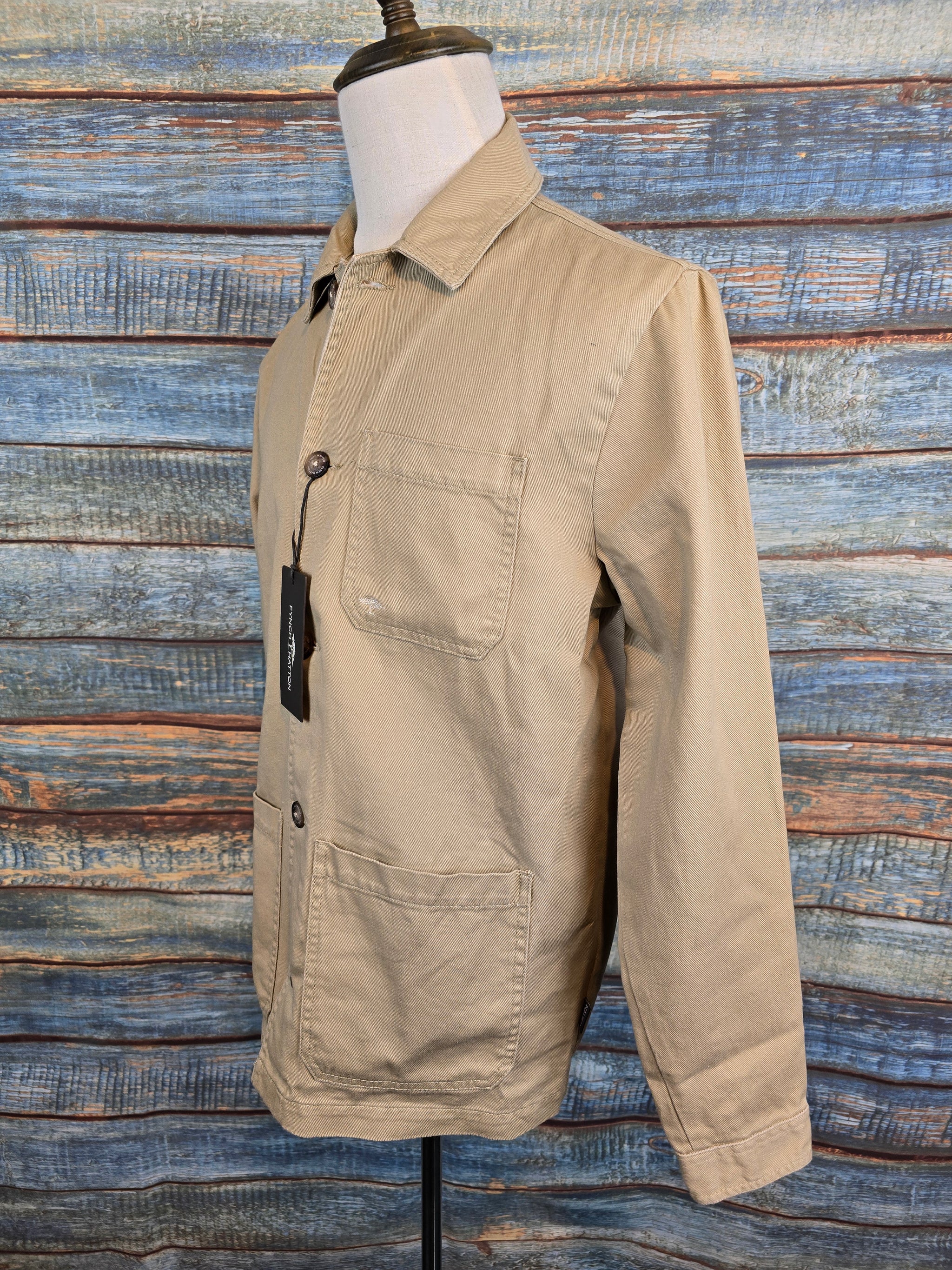 FYNCH-HATTON Summer Garment Dyed Twill Overshirt