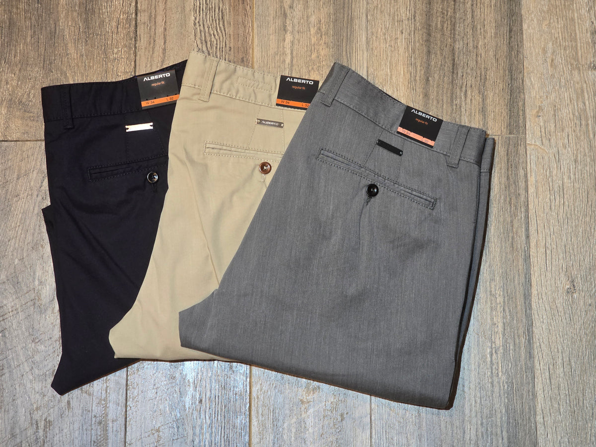 Alberto LOU Regular fit Premium - Ceramica® Gabardine Chinos