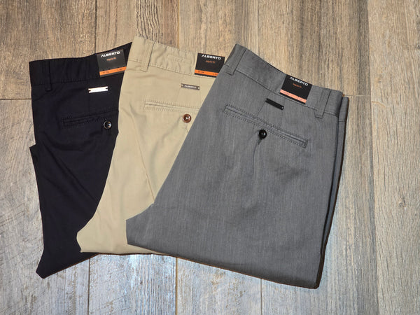 Alberto LOU Regular fit Premium - Ceramica® Gabardine Chinos