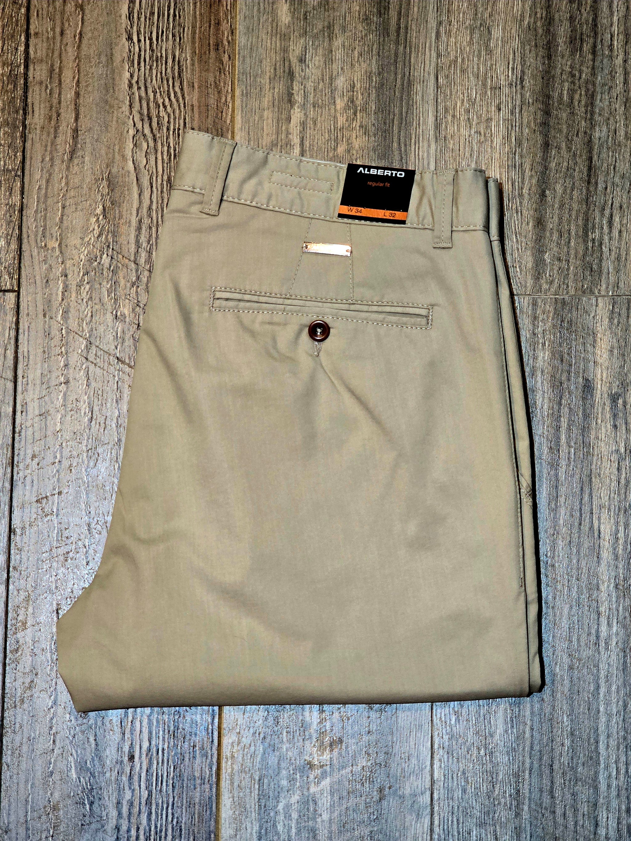 Alberto LOU Regular fit Premium - Ceramica® Gabardine Chinos