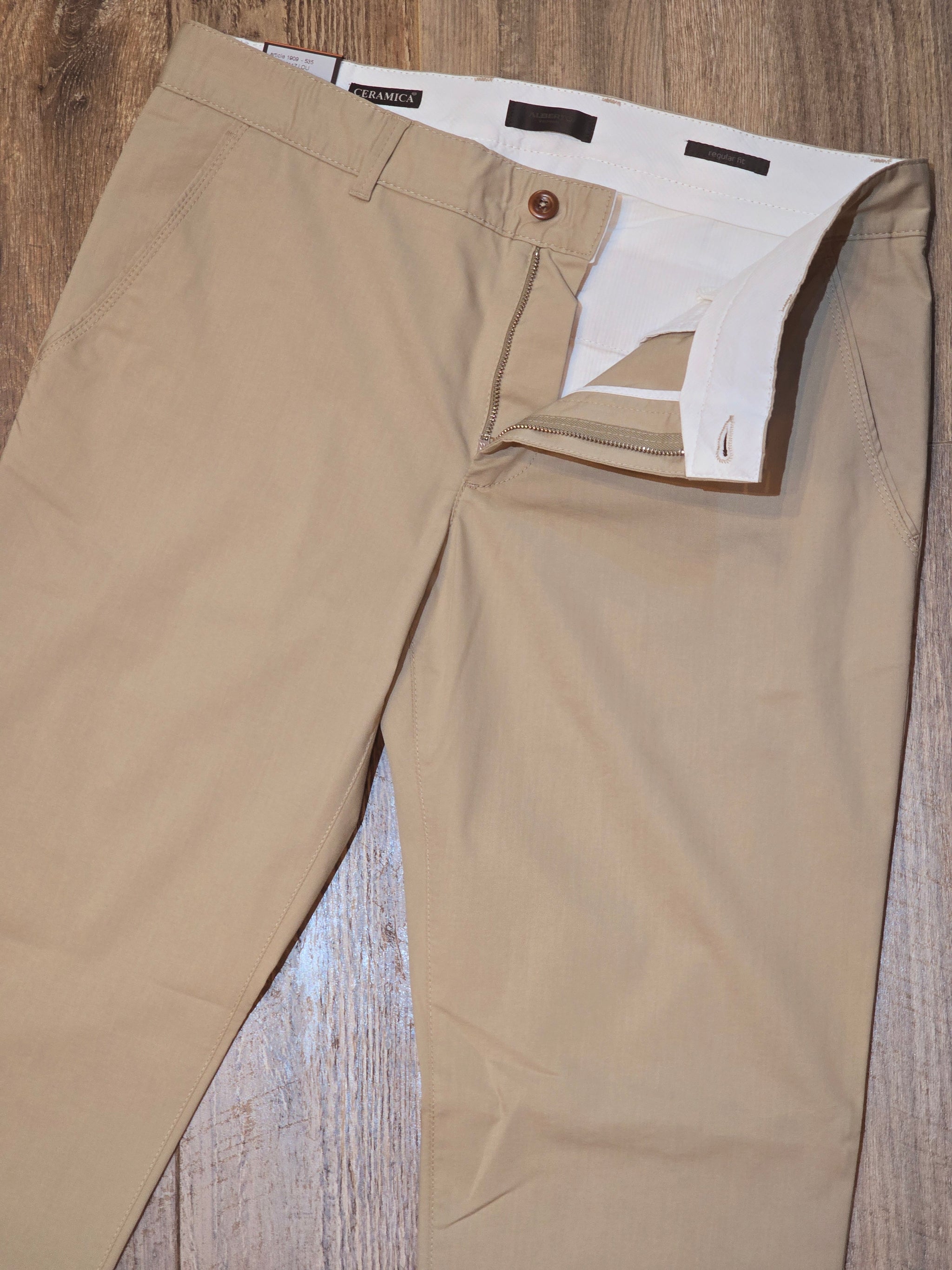 Alberto LOU Regular fit Premium - Ceramica® Gabardine Chinos