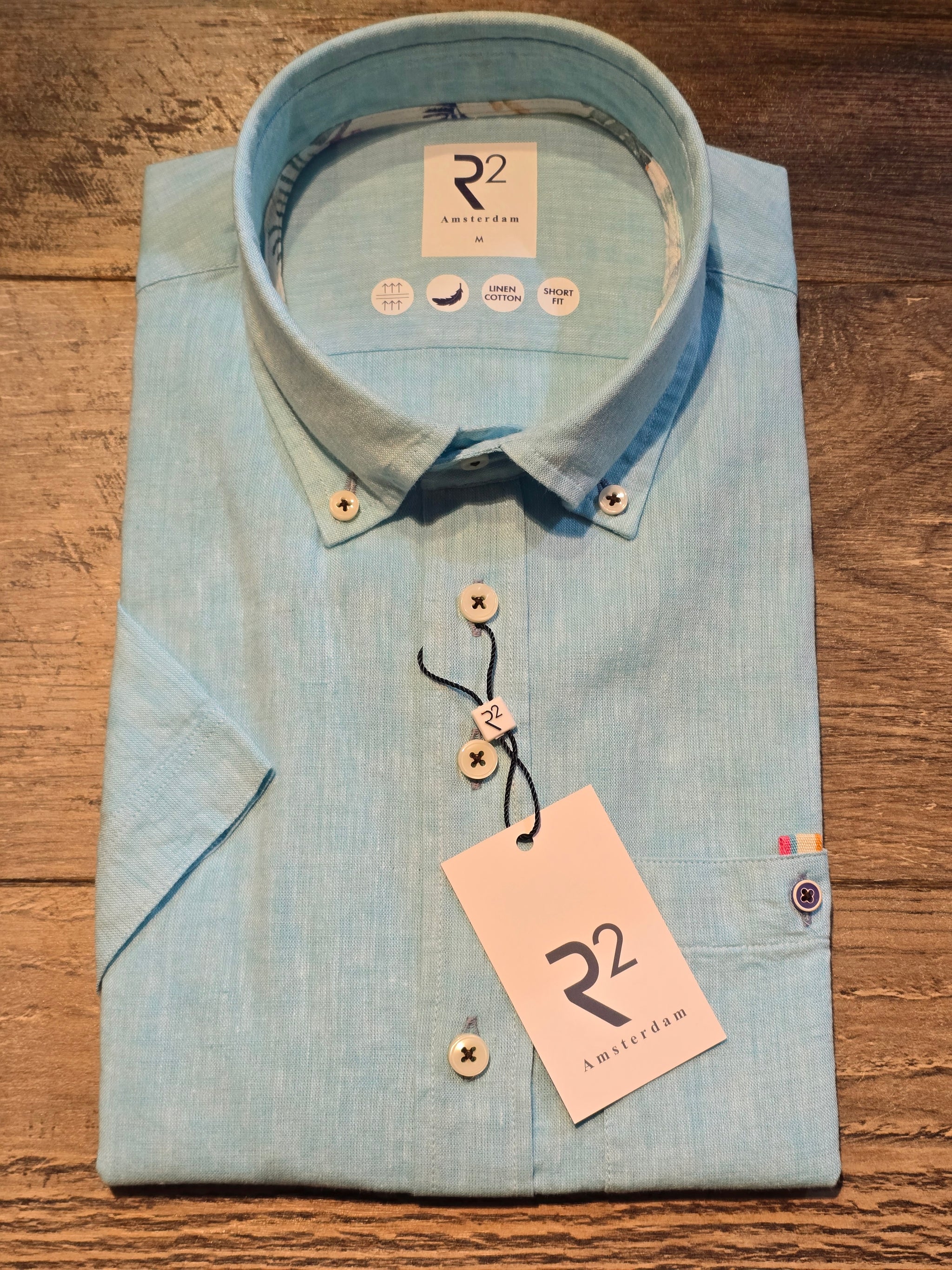 R2 - Amsterdam Short Sleeve Linen Blend Shirts