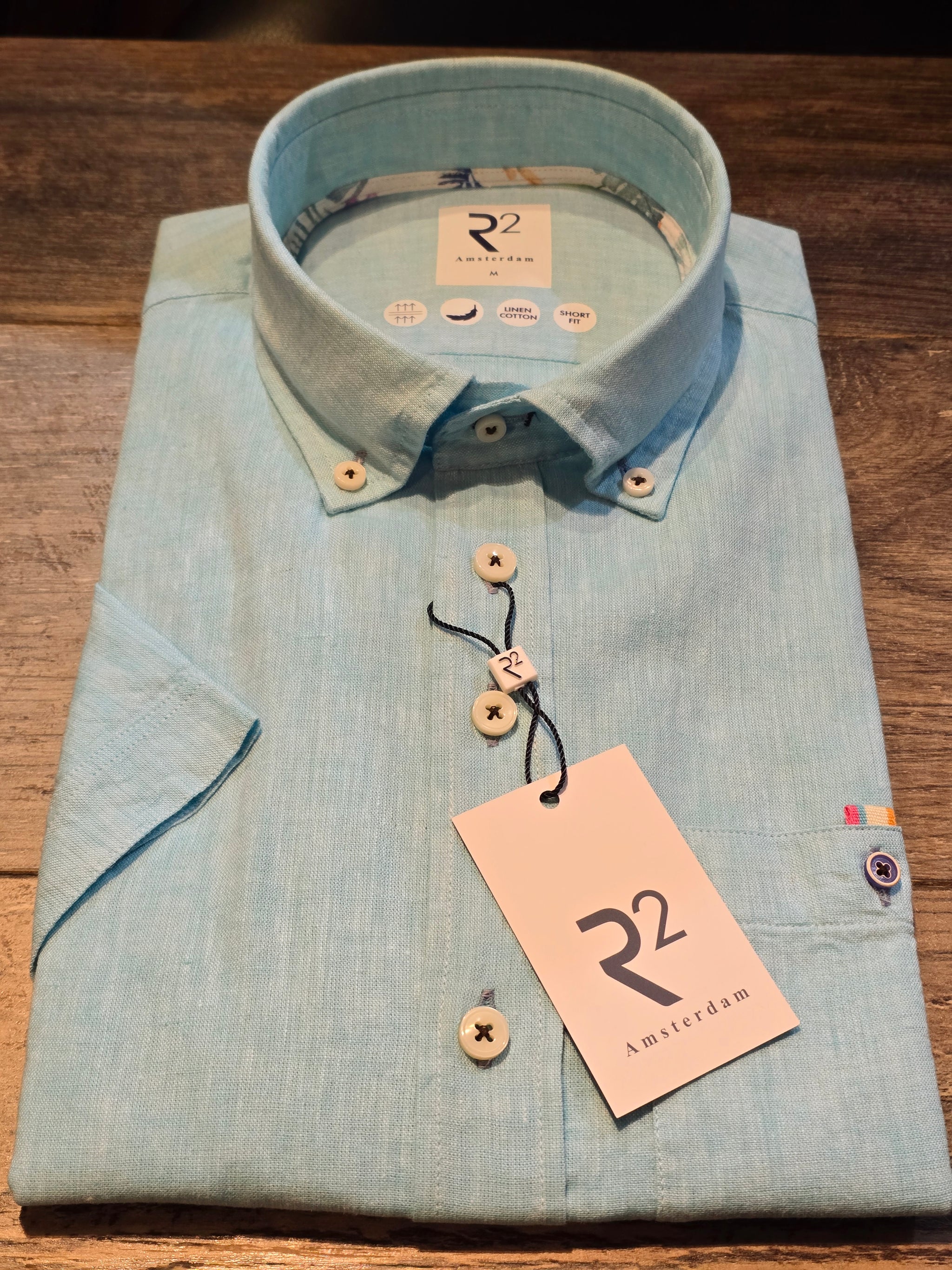 R2 - Amsterdam Short Sleeve Linen Blend Shirts