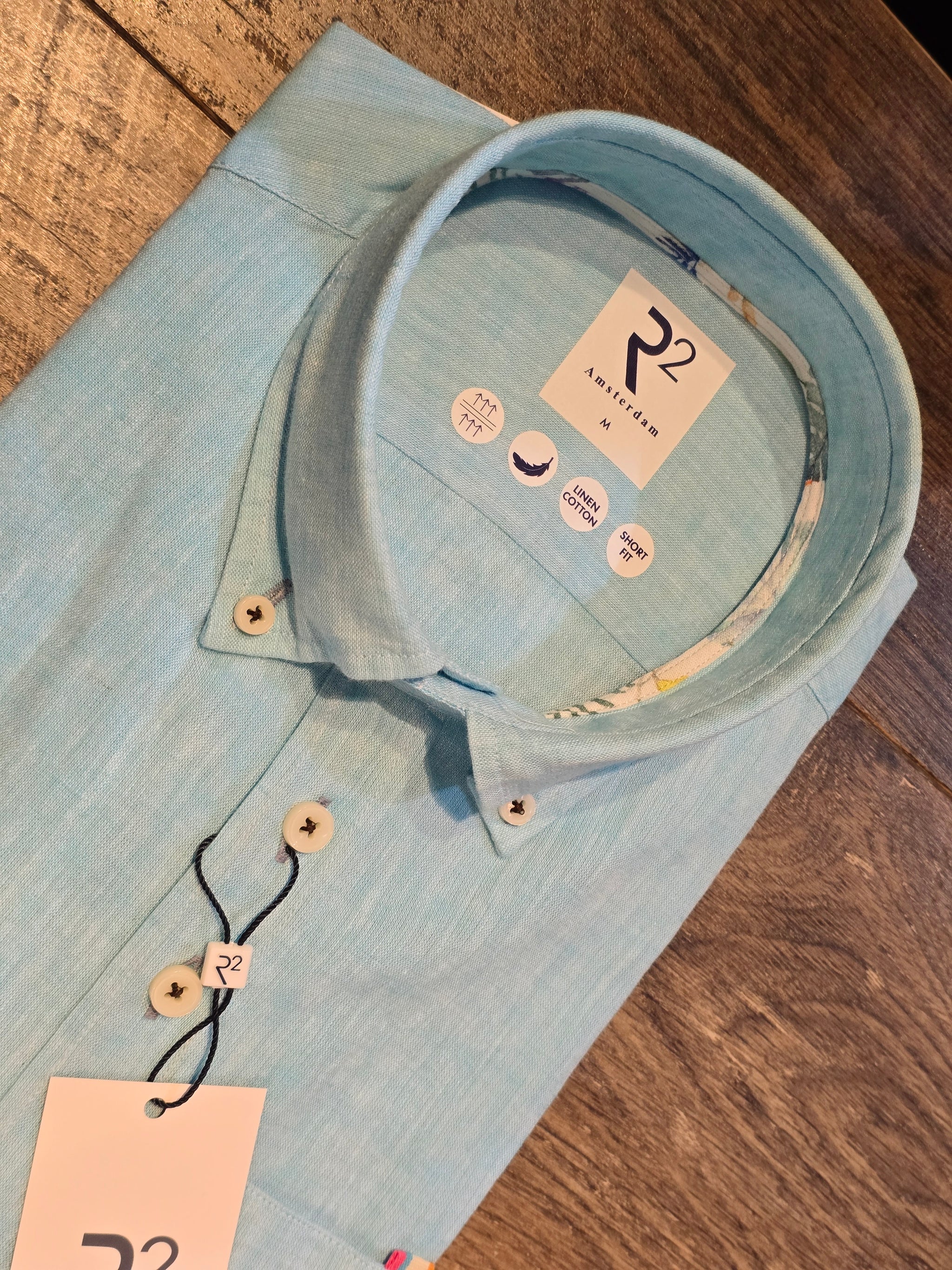 R2 - Amsterdam Short Sleeve Linen Blend Shirts