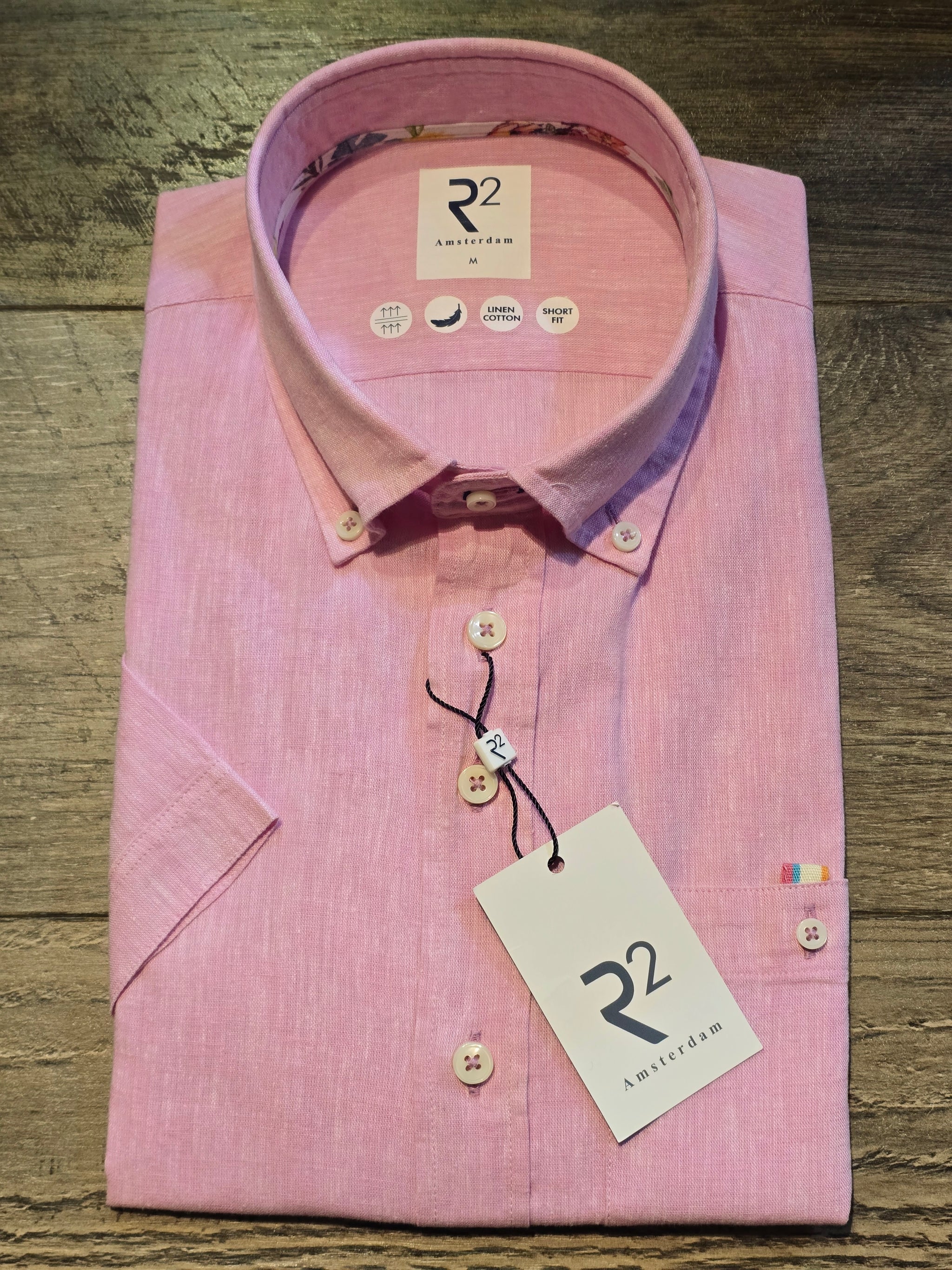 R2 - Amsterdam Short Sleeve Linen Blend Shirts