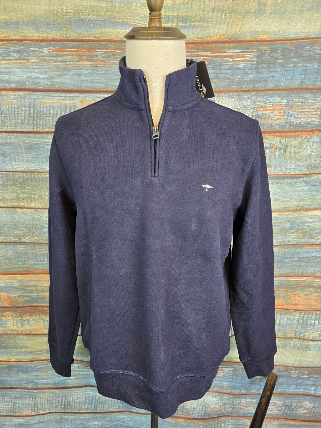 FYNCH HATTON 1/4 Zip Summer Cotton Sweat