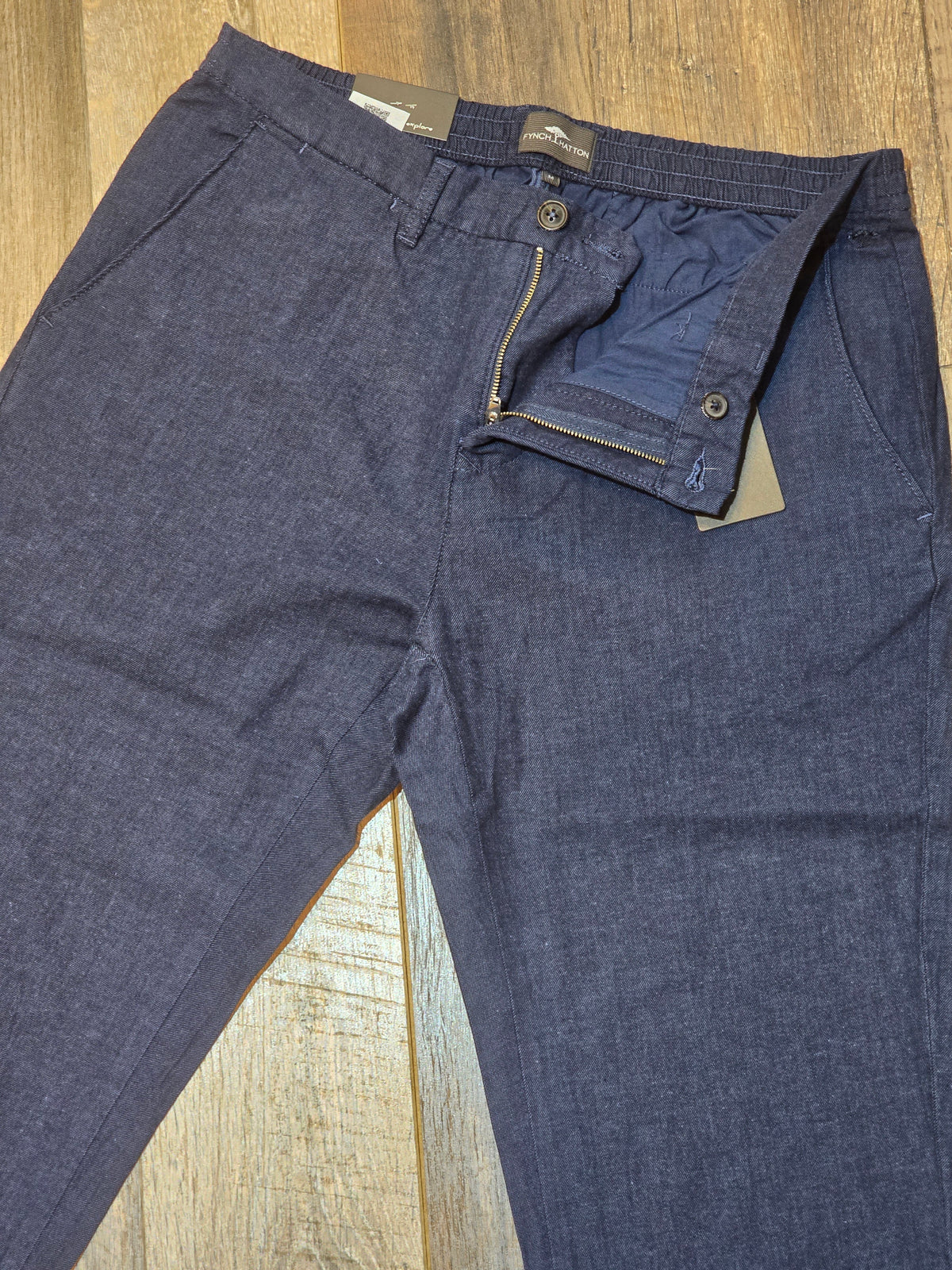 FYNCH-HATTON Regular Fit Two tone Structure Chino