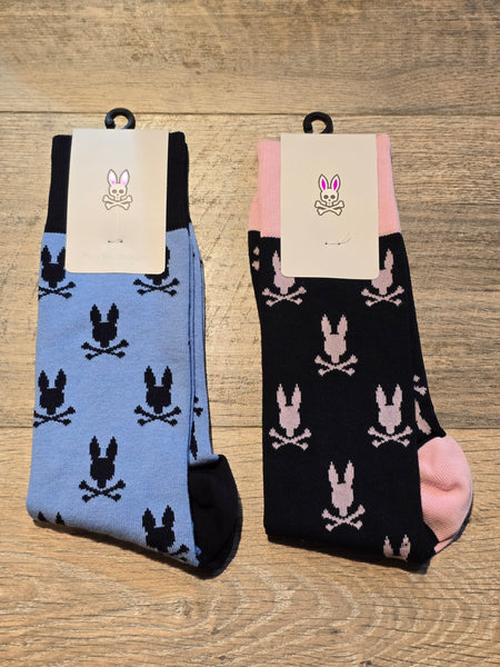Psycho Bunny Men's All Over Bunny Dress Socks