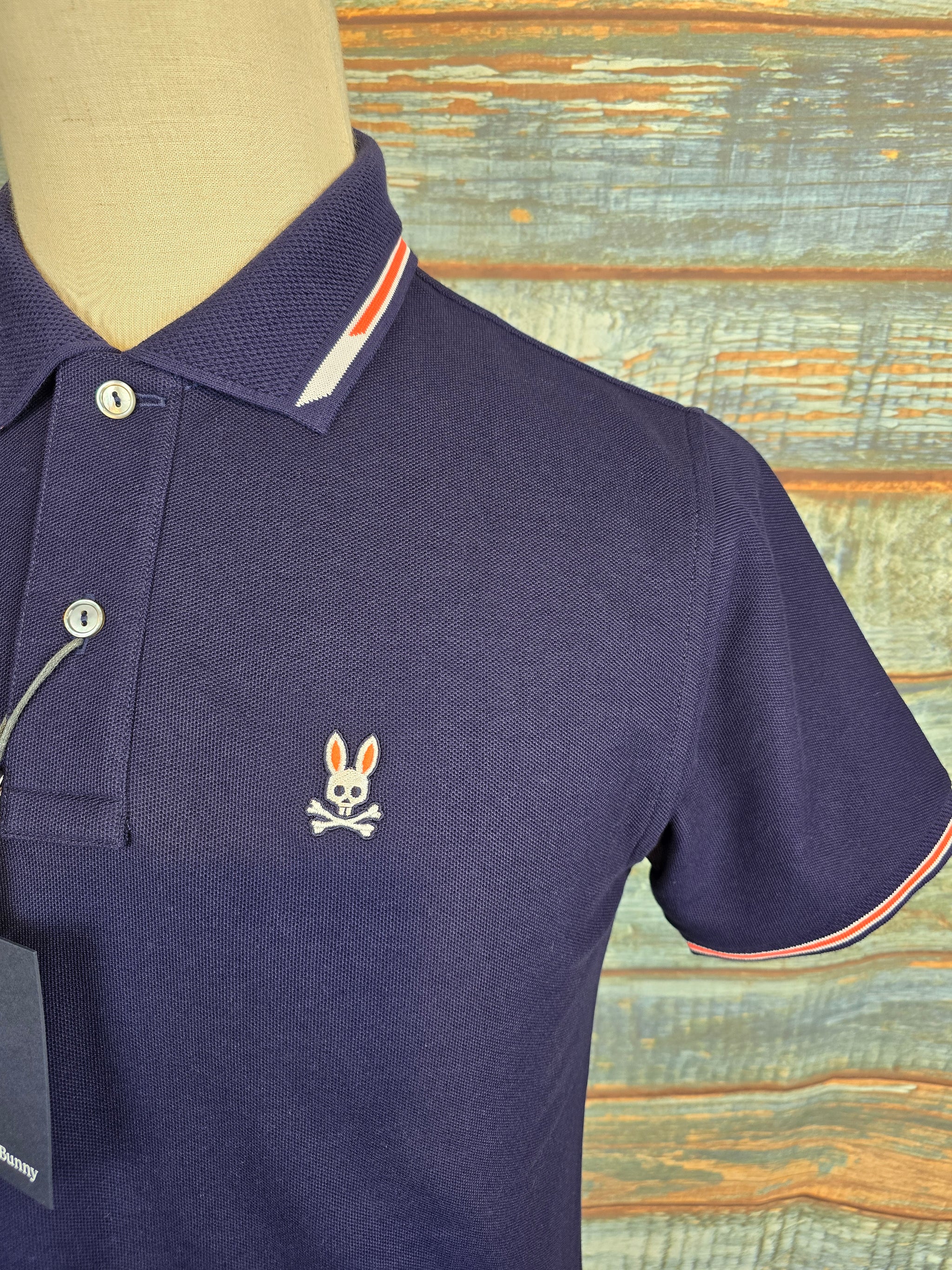 PSYCHO BUNNY Stirling tipped Pique Polo