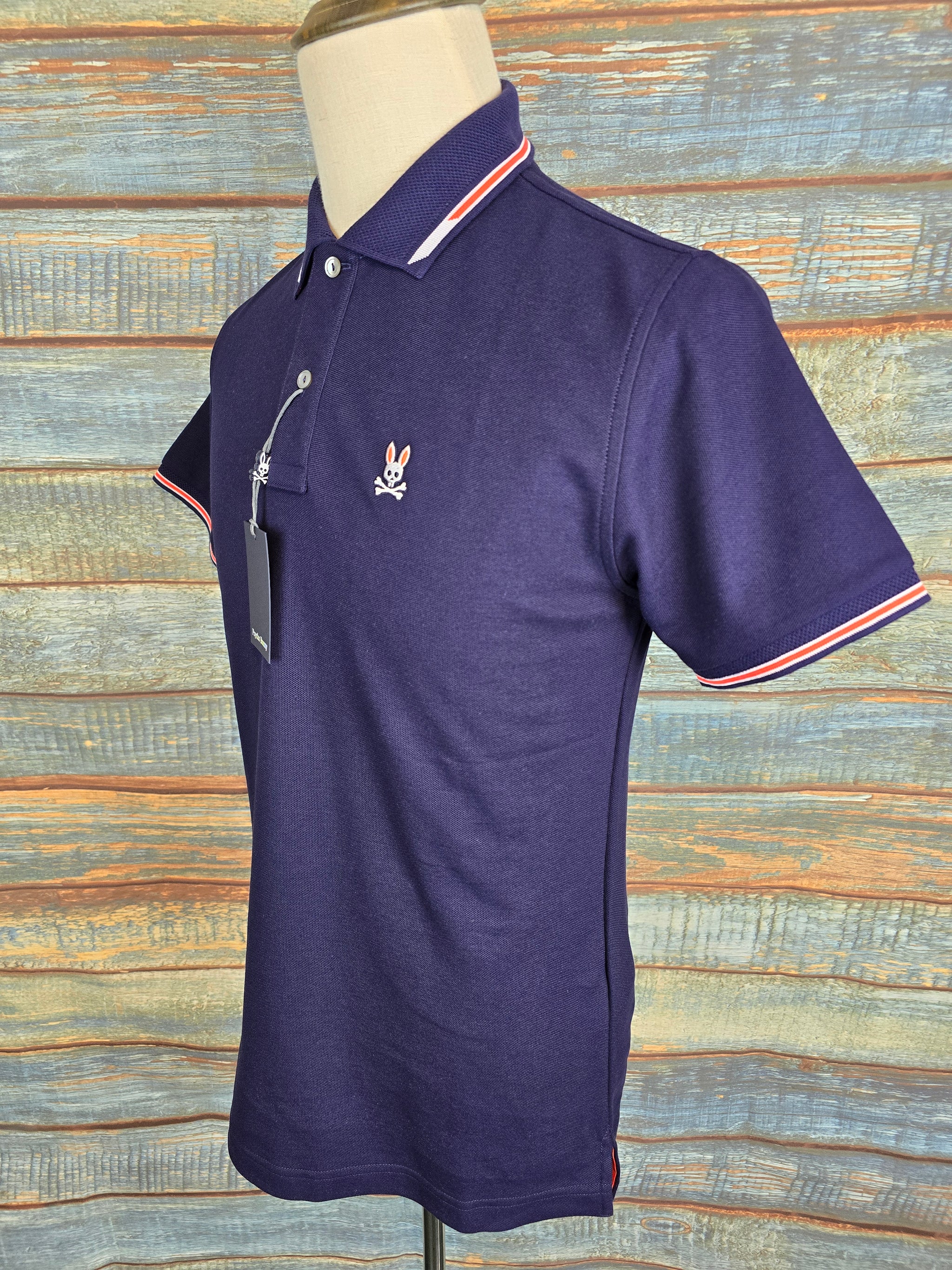 PSYCHO BUNNY Stirling tipped Pique Polo