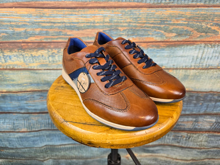 Bugatti Summer Leather Sneaker Cognac