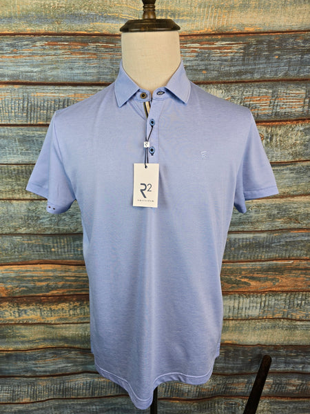 R2 - Amsterdam Short Sleeve Knitted linen blend polo