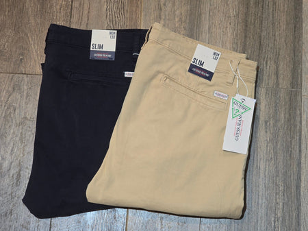 Guess Jeans Slim Fit Garment washed Summer Chinos