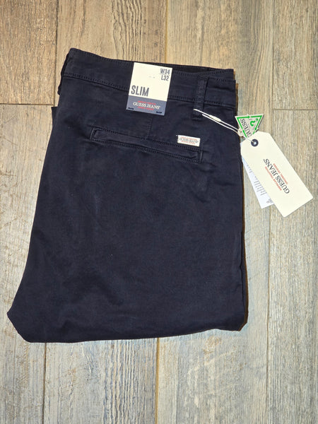 Guess Jeans Slim Fit Garment washed Summer Chinos