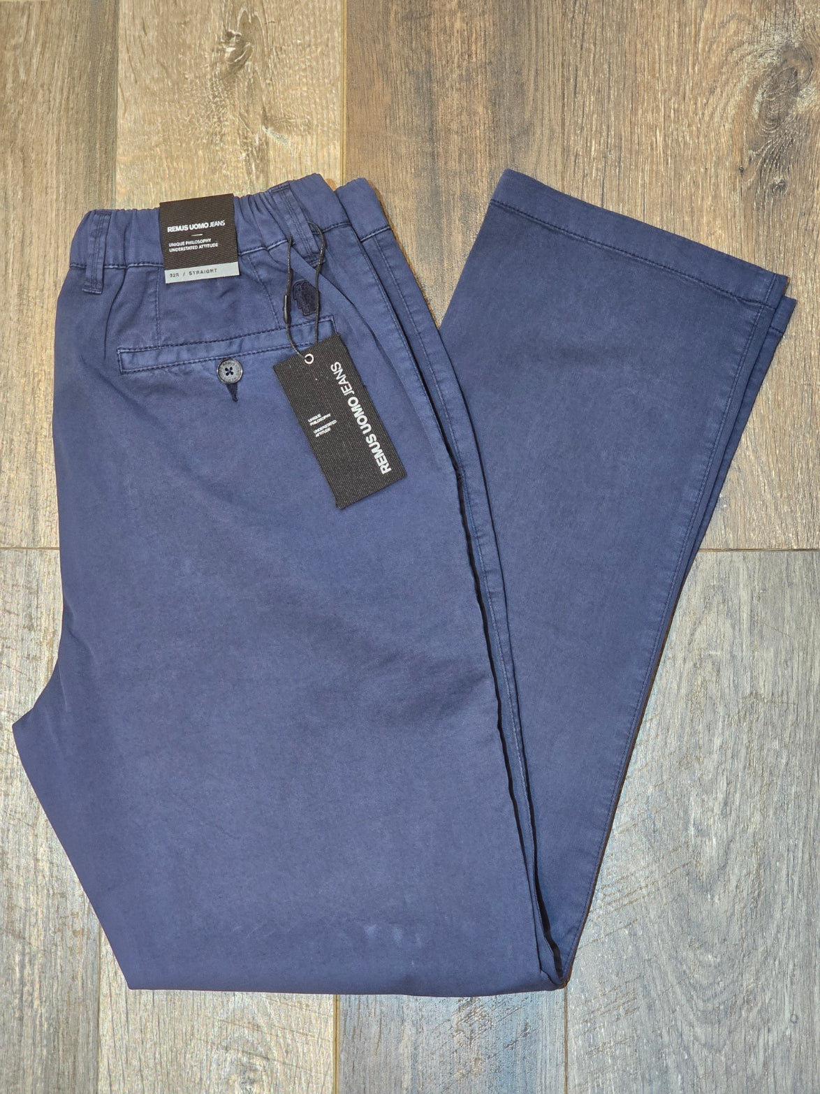 Remus Uomo Straight Leg Cotton-Tencel Blend Chinos