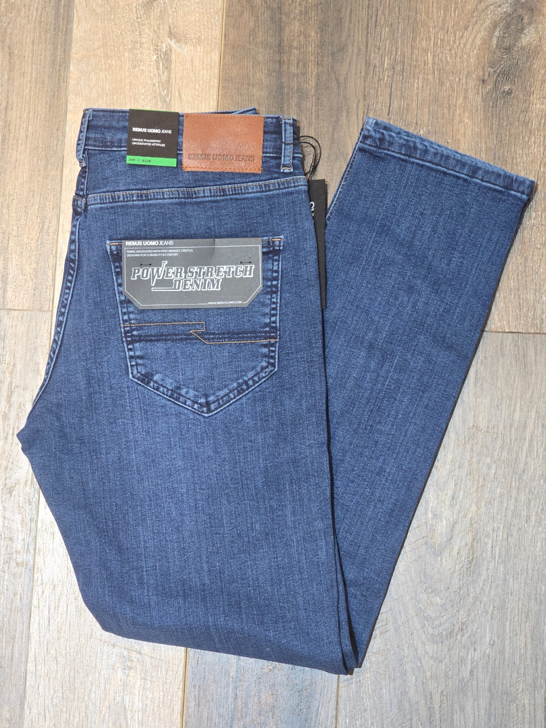 Remus Uomo Apollo Slim leg/Power stretch Mid Summer wash jeans