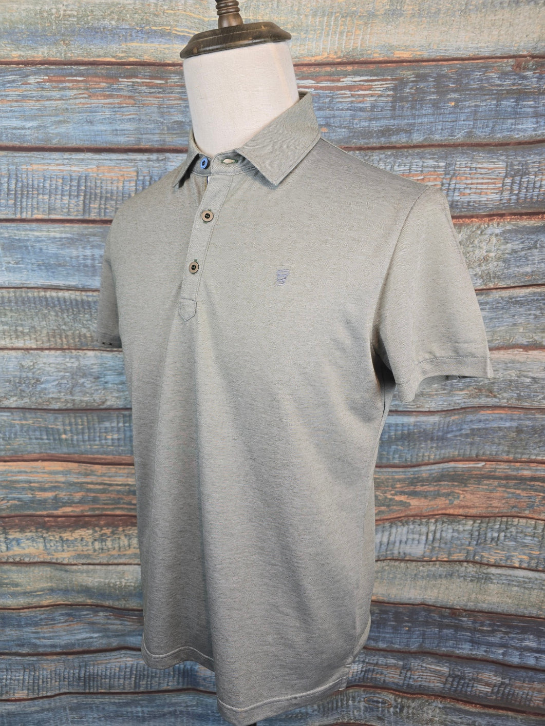 R2 - Amsterdam Short Sleeve Knitted linen blend polo