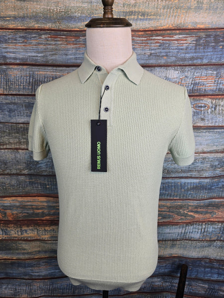 Remus Uomo Slim Fit Cotton Interest Fabric Polo Shirt