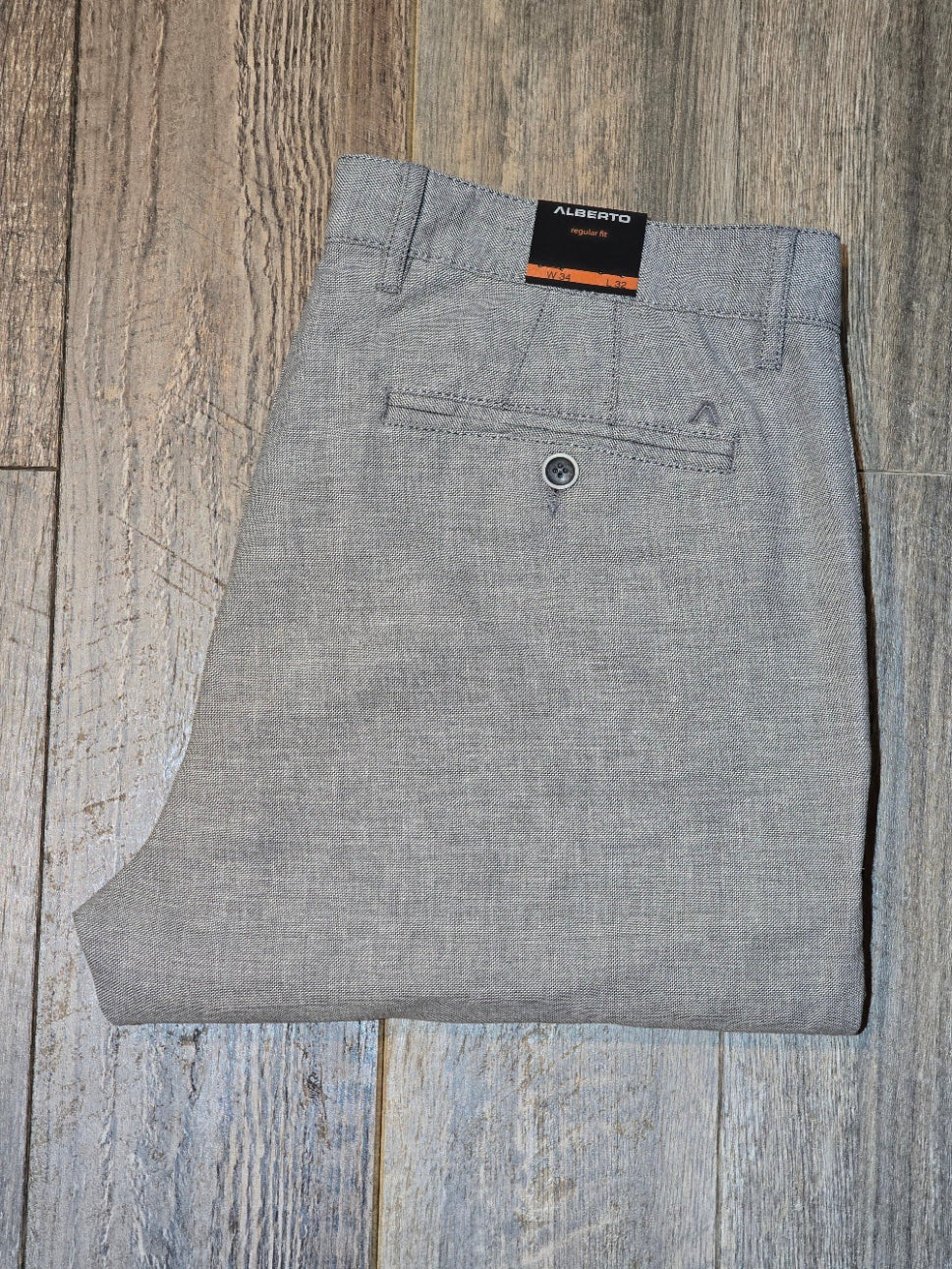 Alberto LOU Regular fit Premium Linen Mix Chinos