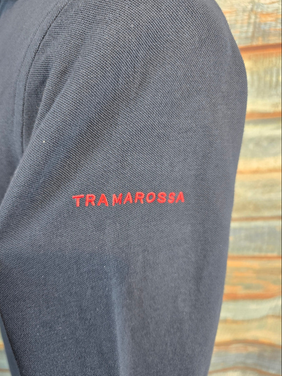 Tramarossa Cris Garment Washed Slim Fit Long Sleeve Polo Shirt