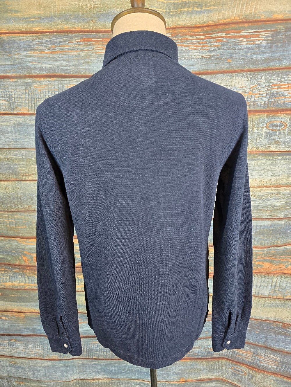 Tramarossa Cris Garment Washed Slim Fit Long Sleeve Polo Shirt